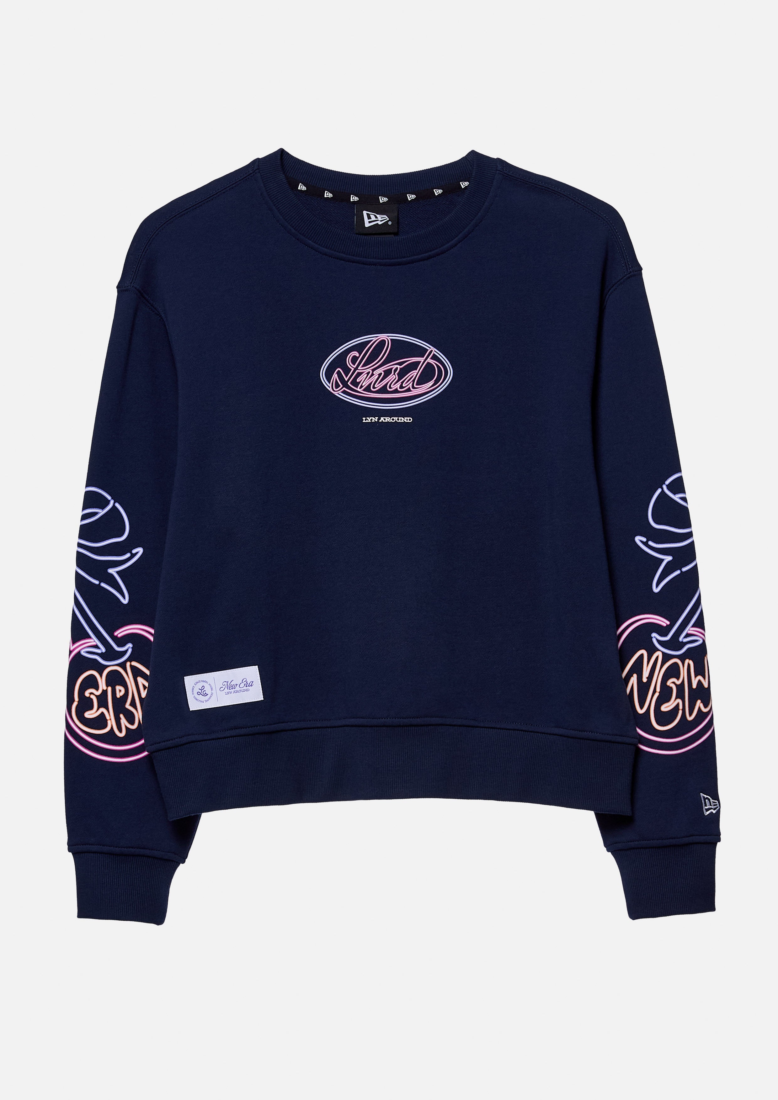 เสื้อพูลโอเวอร์แขนยาวปักโลโก้นีออน คอลเลกชัน LA x New Era