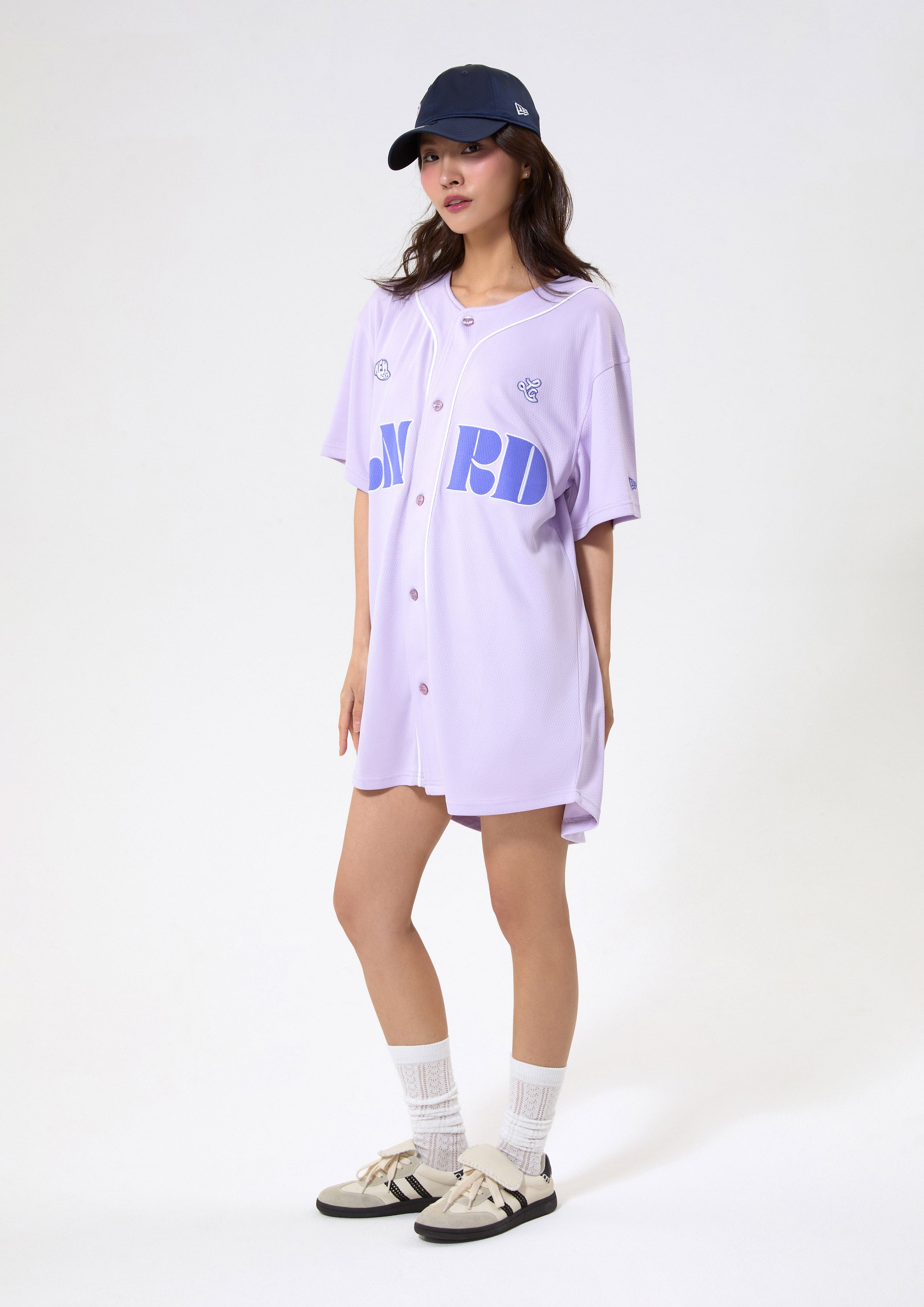 เสื้อเบสบอลปักโลโก้ คอลเลกชัน LA x New Era