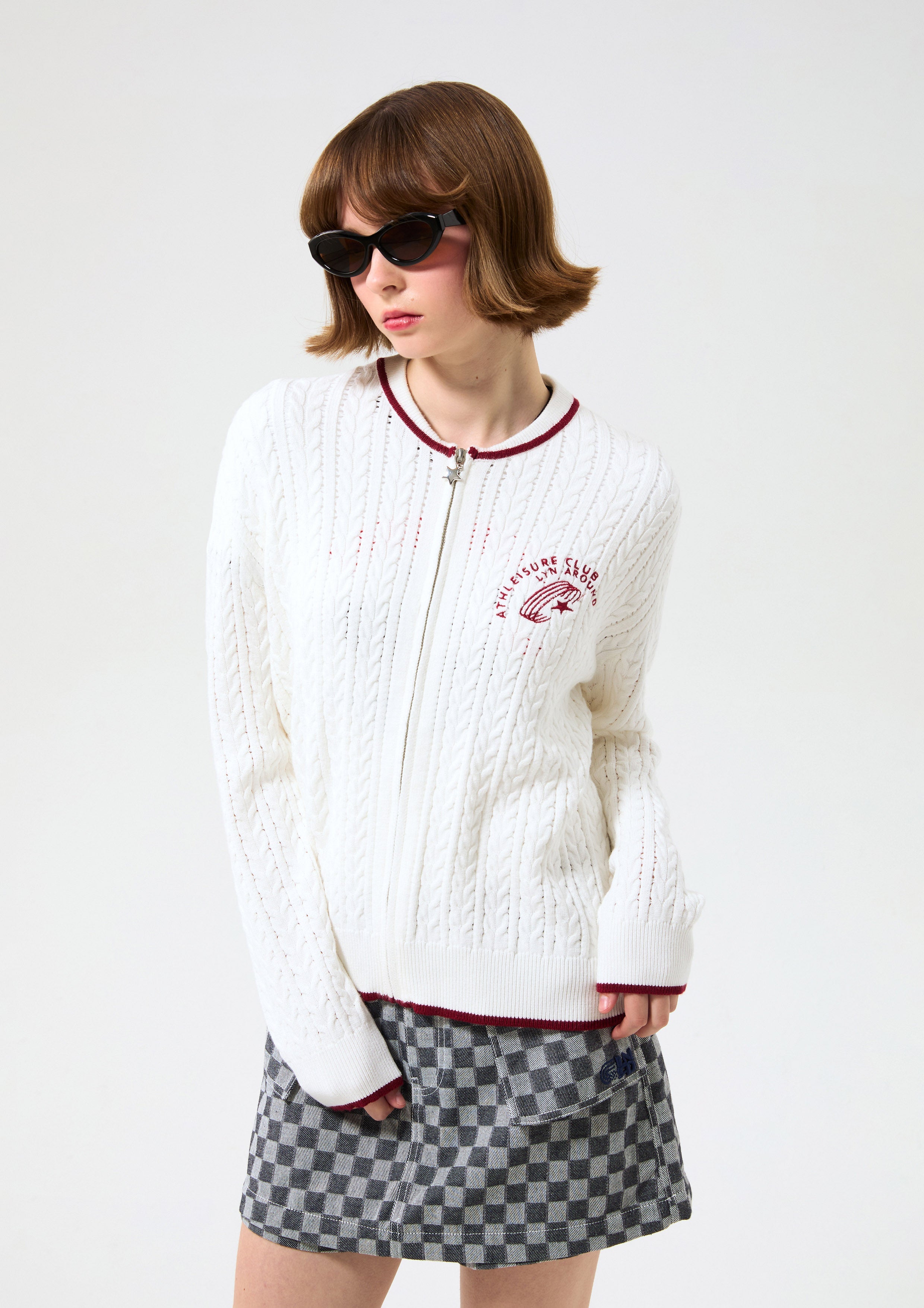 คาร์ดิแกนแต่งซิปผ้าเคเบิ้ลนิต คอลเลกชัน Like a Virgin