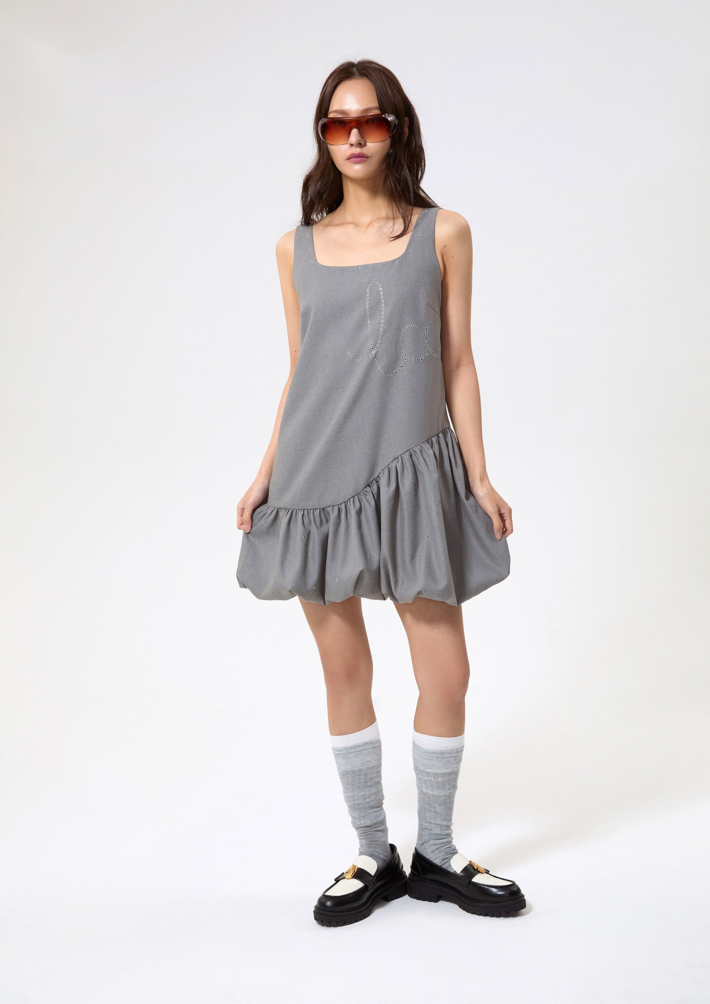 Puff Skirt Mini Dress Working on Board