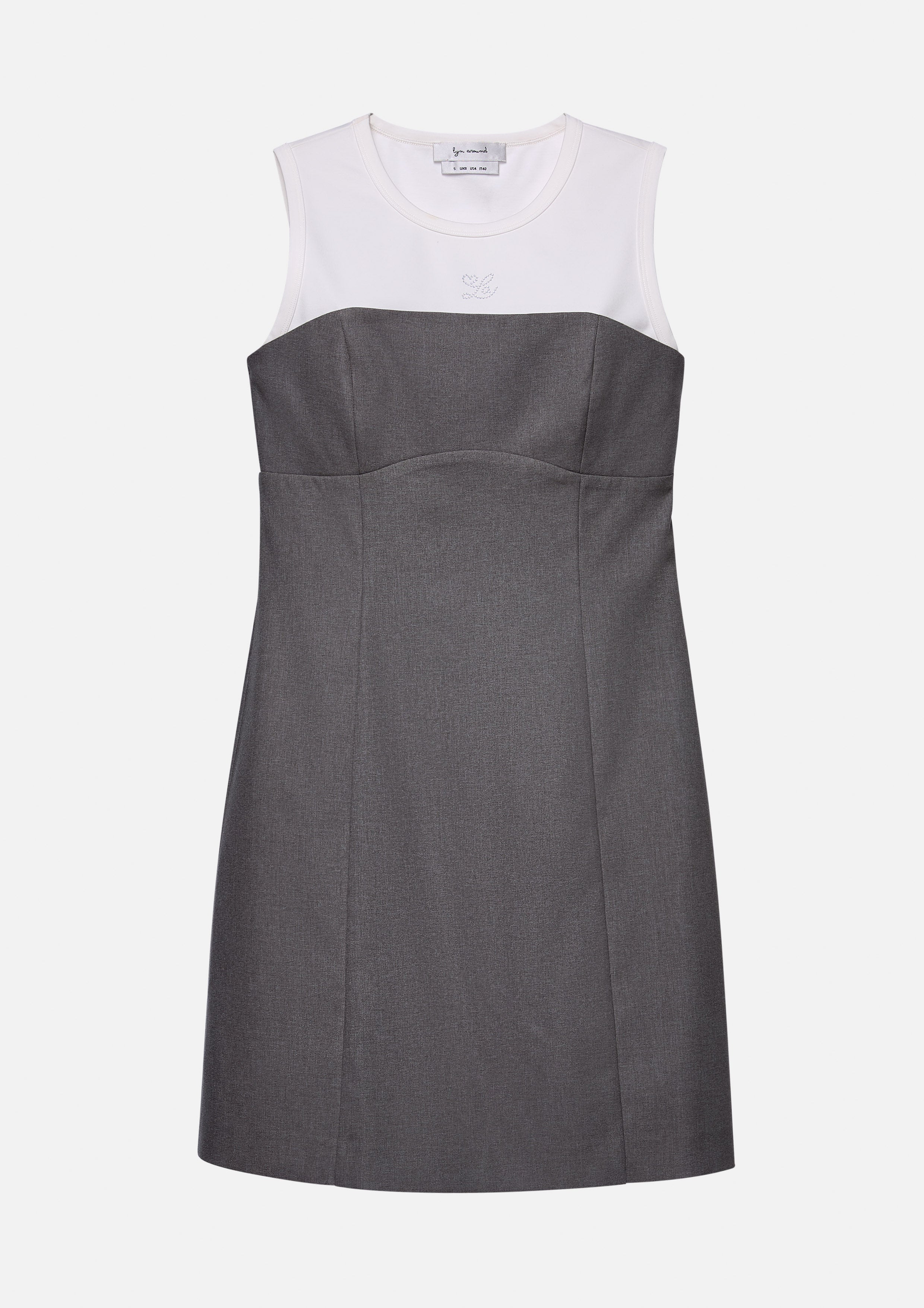 Sleeveless Panel Mini Dress Working on Board