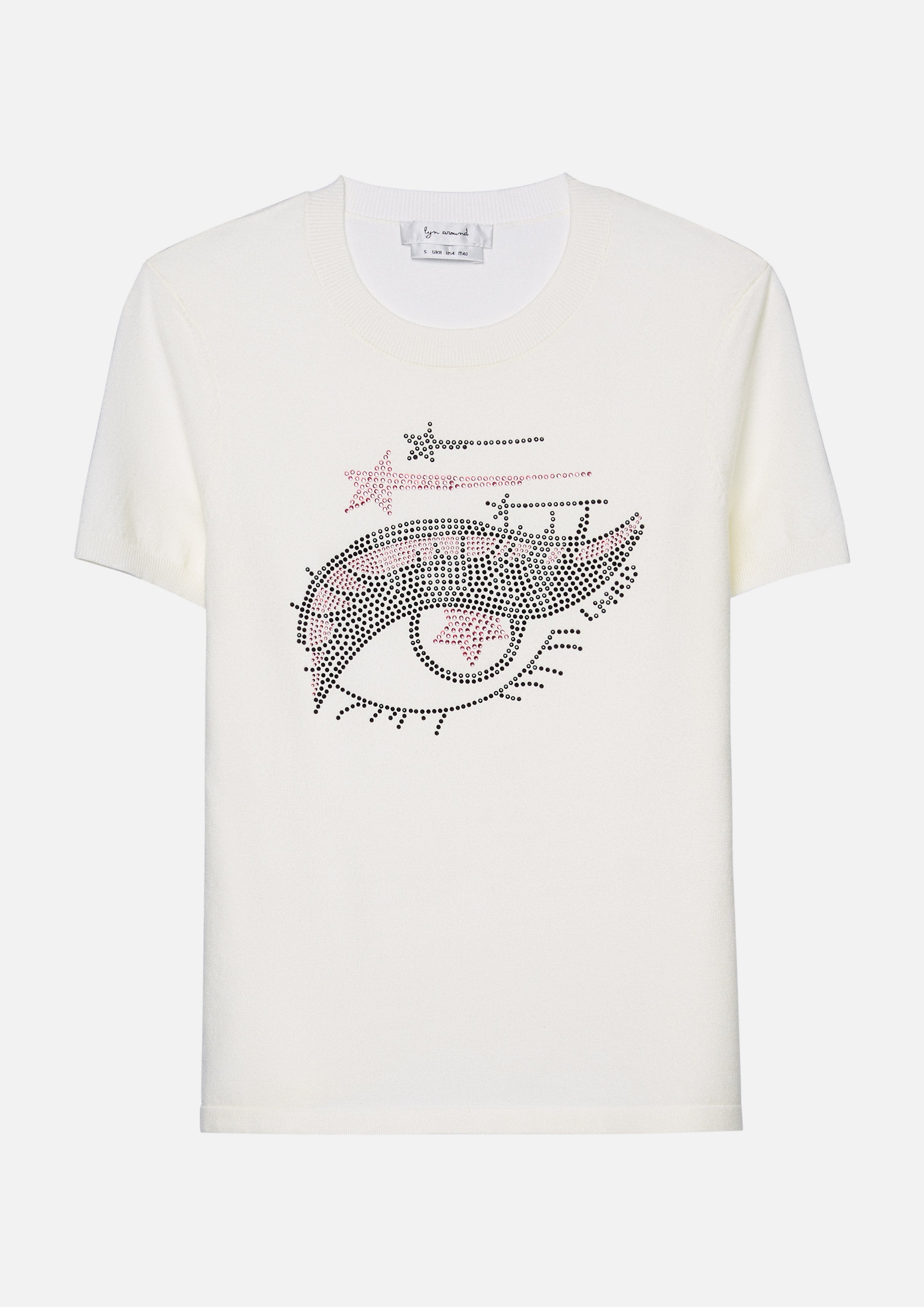 เสื้อแขนสั้นแต่งคริสตัลฮอตฟิกซ์ คอลเลกชัน Like a Virgin