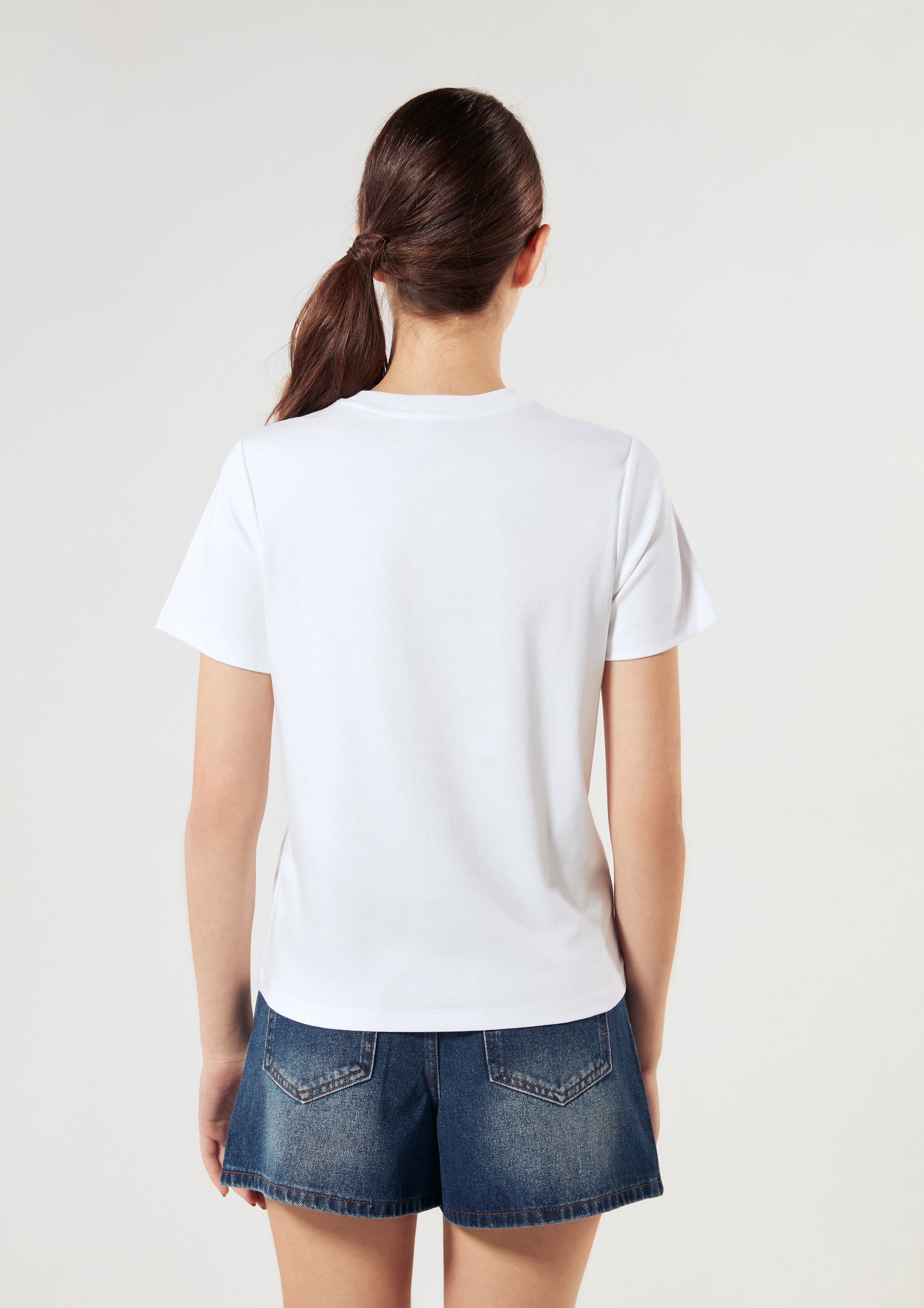 เสื้อยืดแขนสั้น ปักโลโก้ คอลเลกชัน LNRD Signature