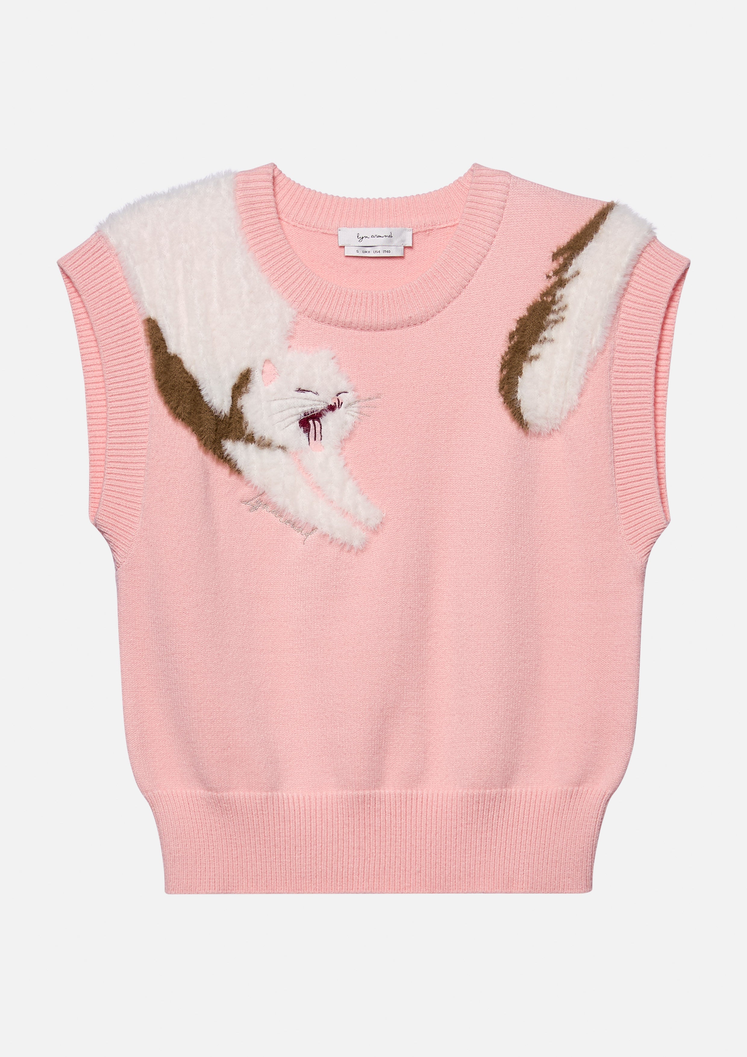 เสื้อนิตแขนกุดปักลาย คอลเลคชัน Bloom Affair