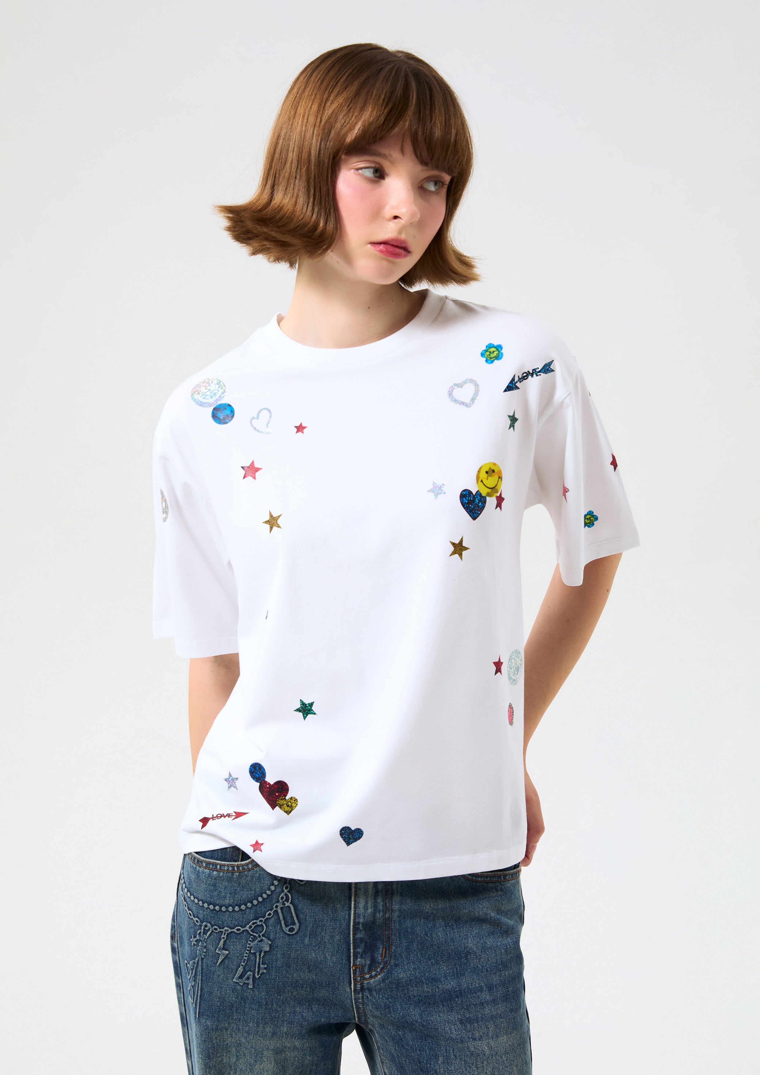 เสื้อยืดแขนสั้นพิมพ์ลาย คอลเลกชัน Like a Virgin