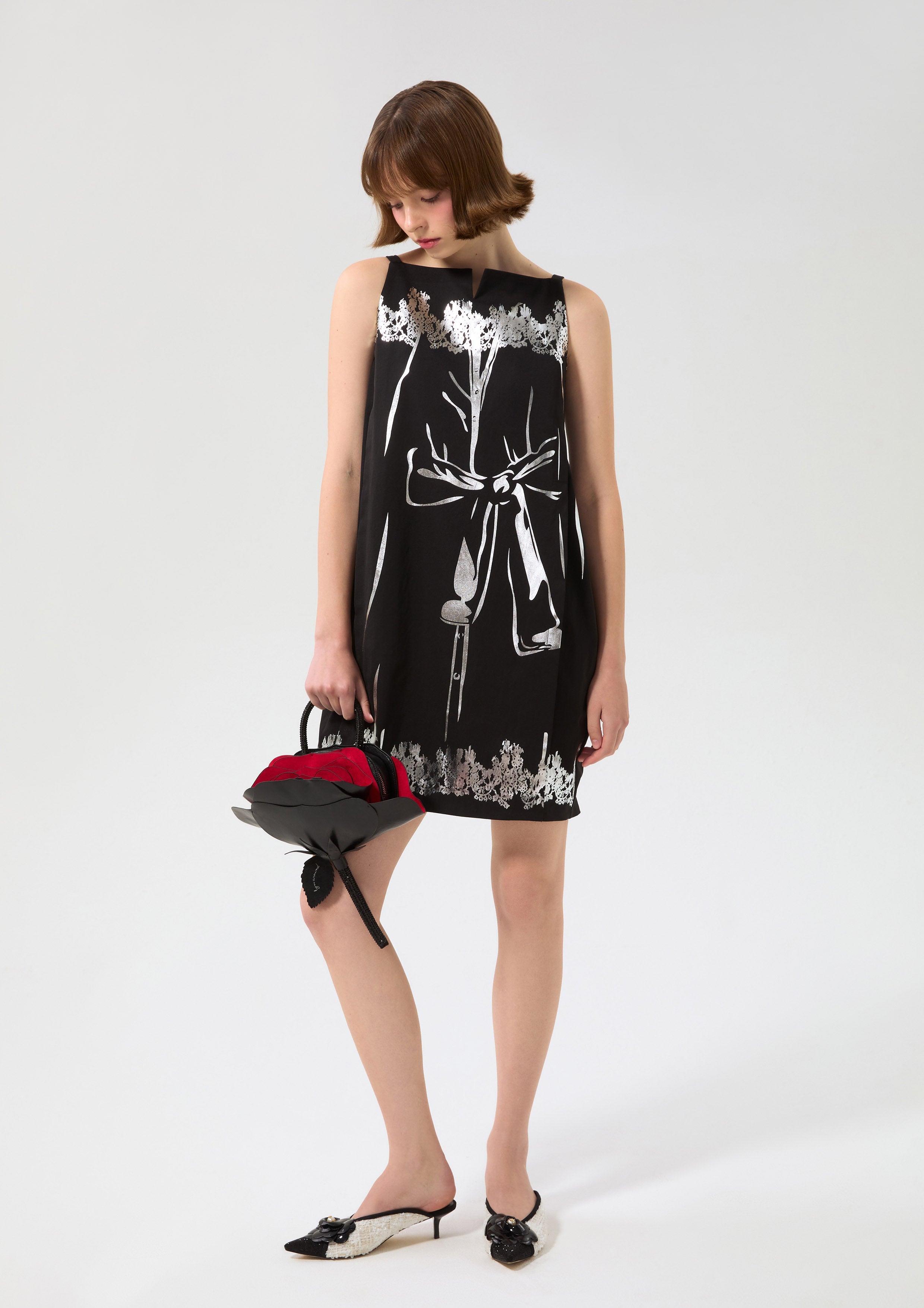 เดรสสั้นพิมพ์ลาย คอลเลกชัน Working on Board