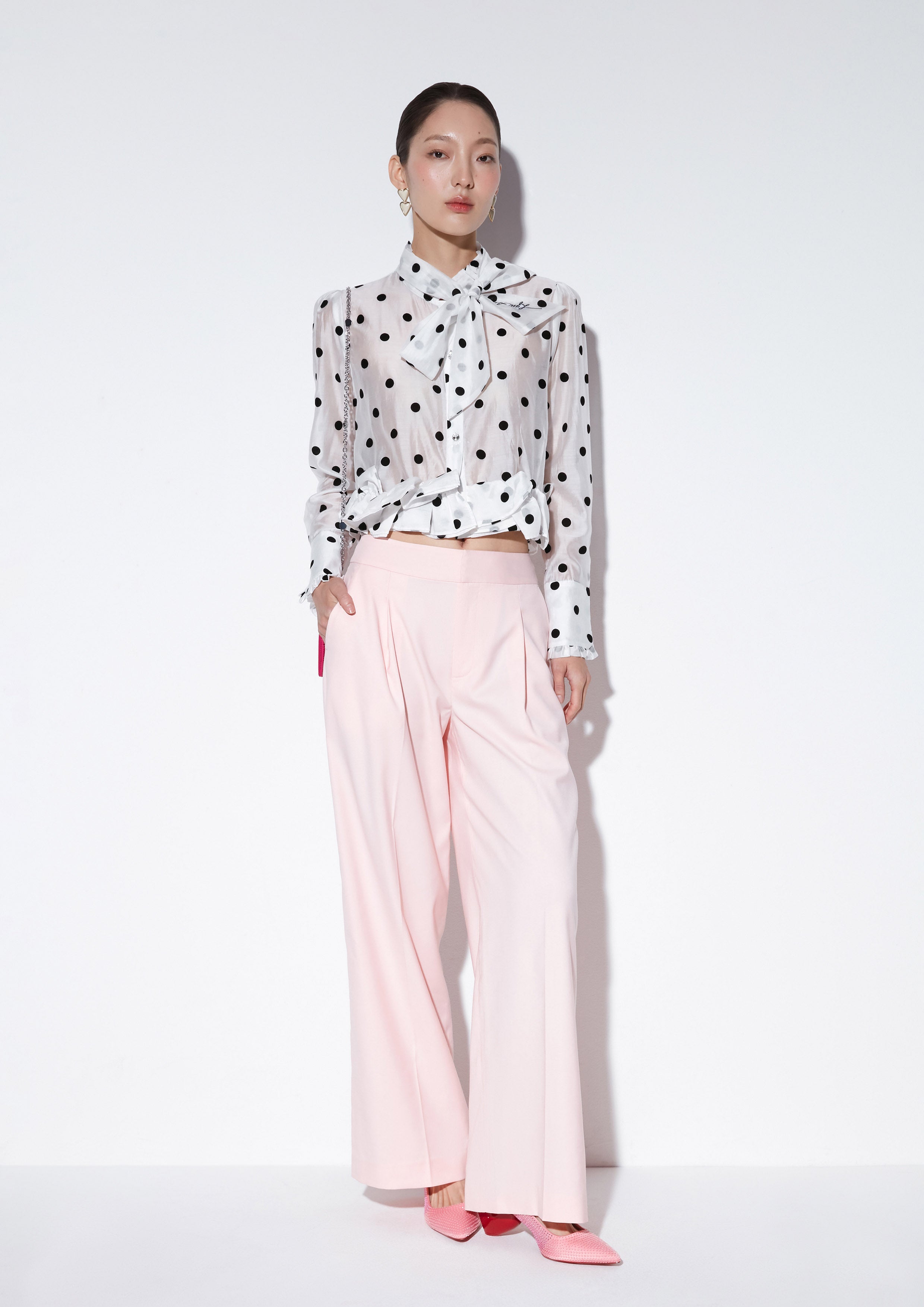 กางเกงขากว้างเอวสูง คอลเลกชัน The Icon Queen