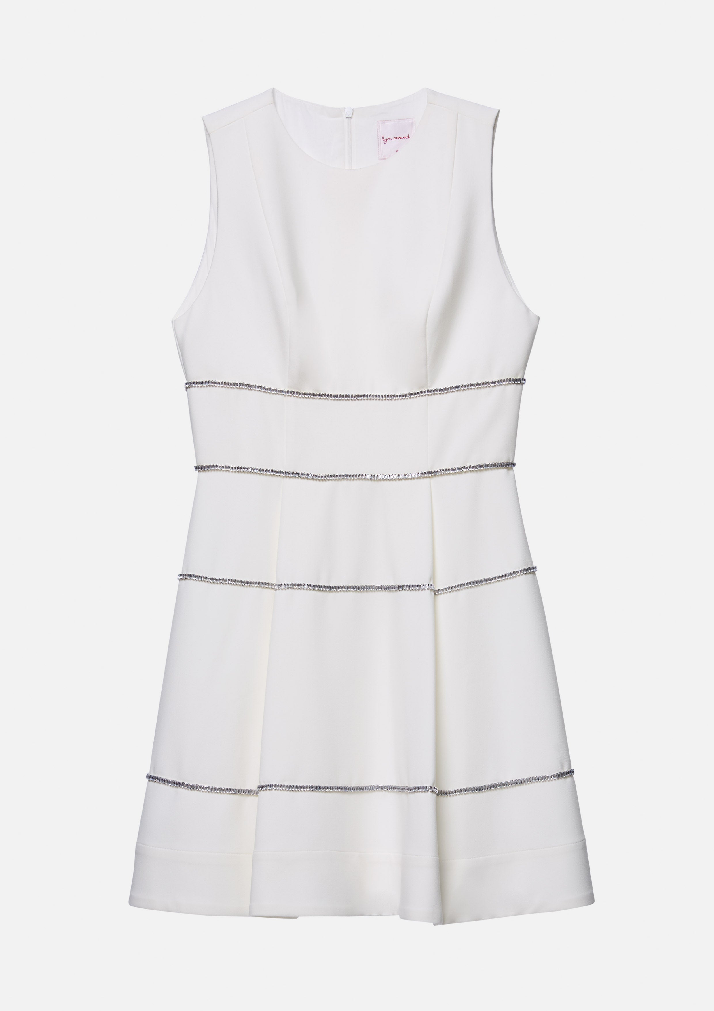 Crystal Embellished Sleeveless Mini Dress Material Girl