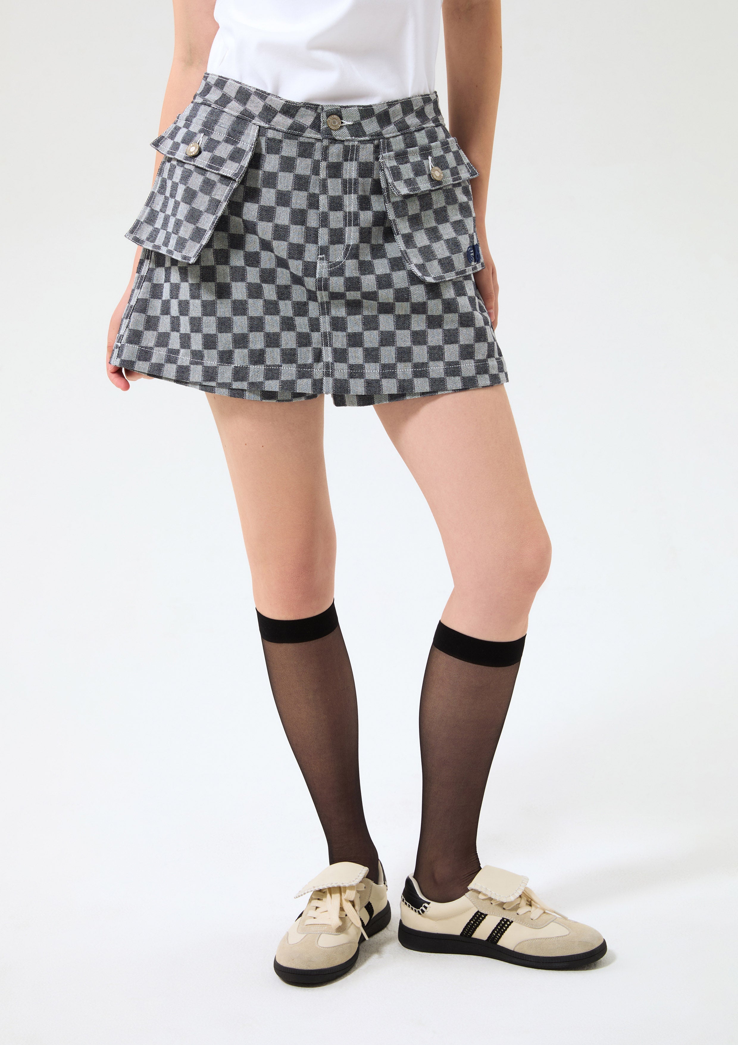 Checkered Skort Speed Voyard