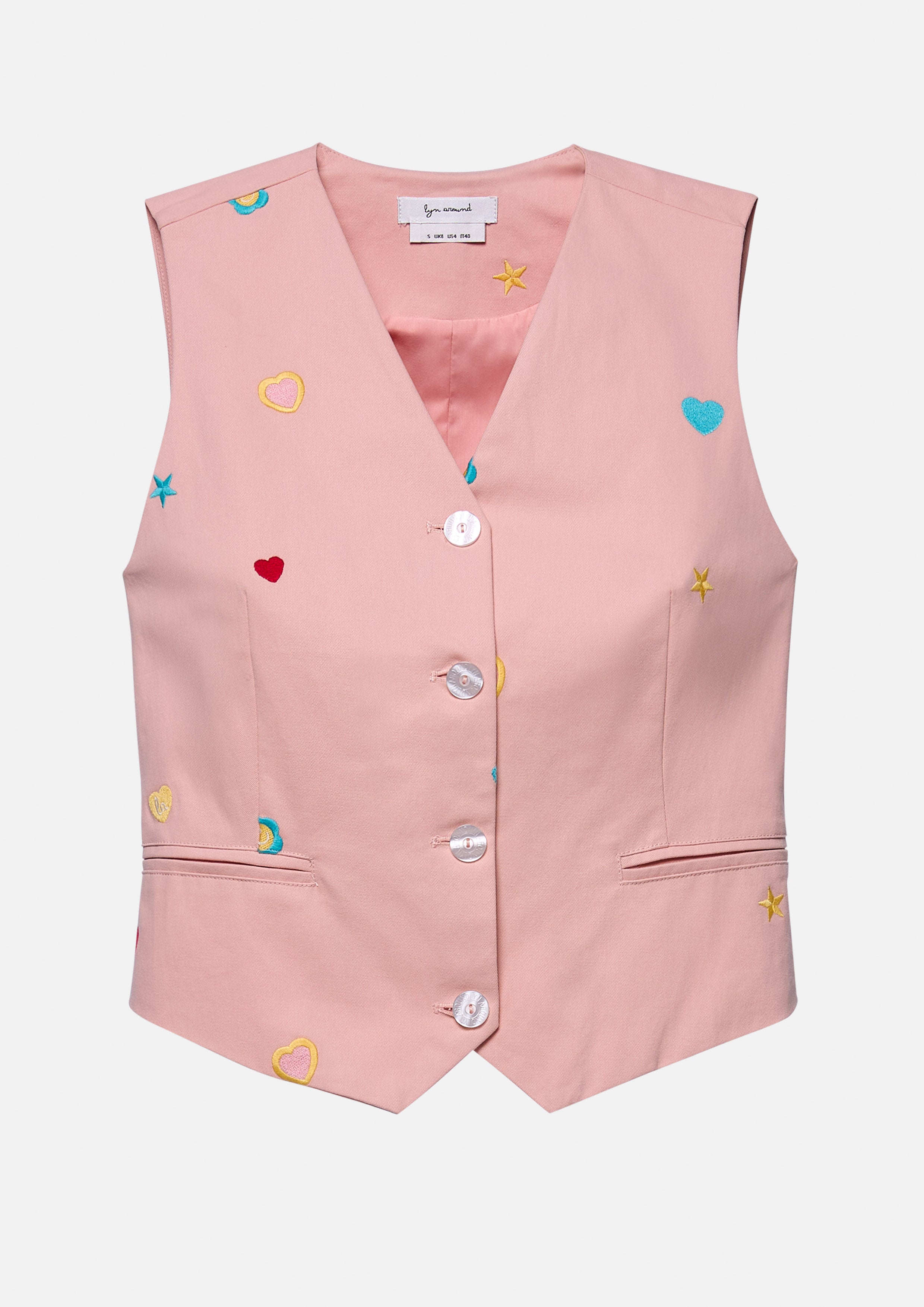 Sticker Print Vest Like a Virgin