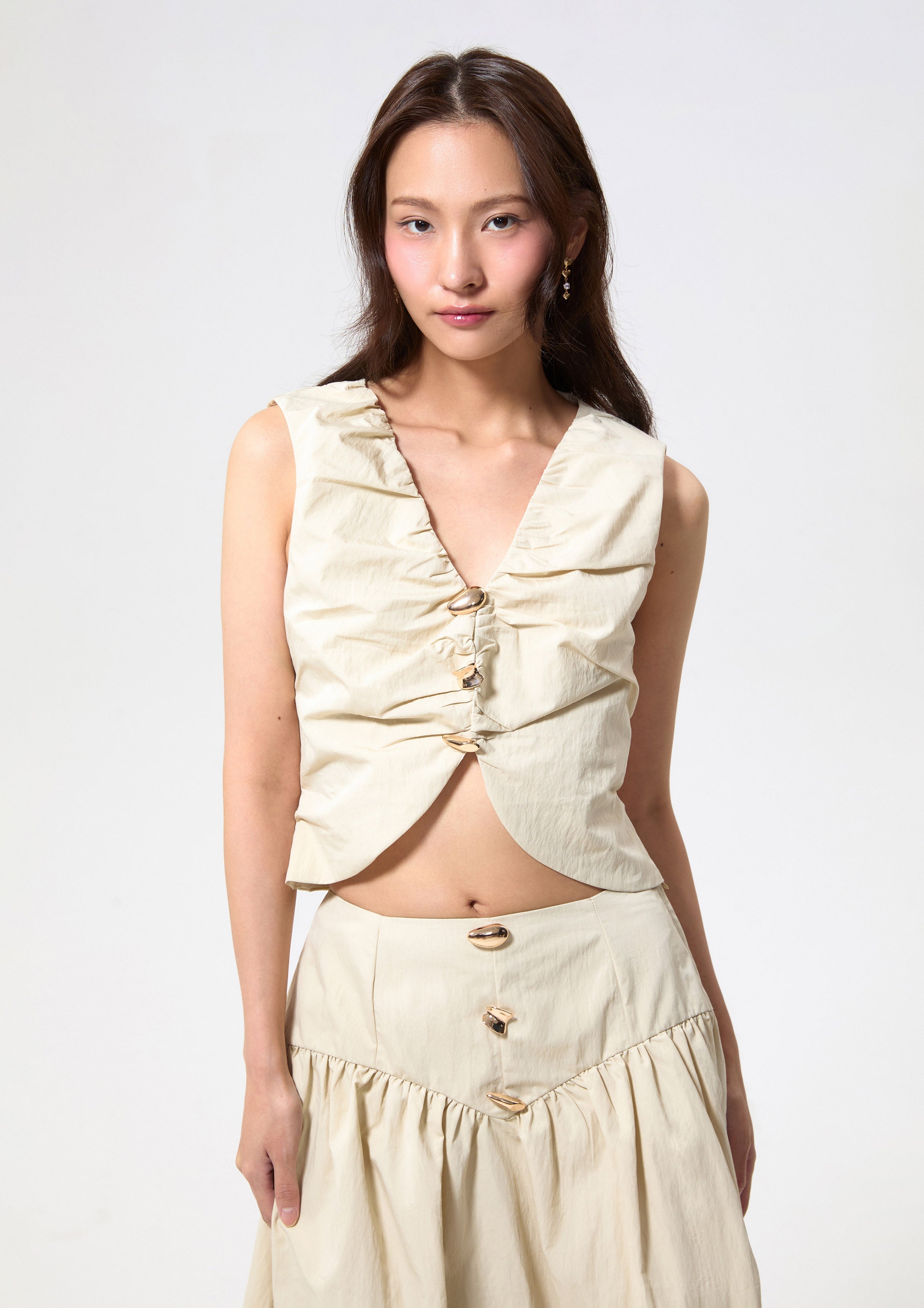 เสื้อแขนกุดชายเสื้อเคิฟ คอลเลกชัน Blossom Elegance