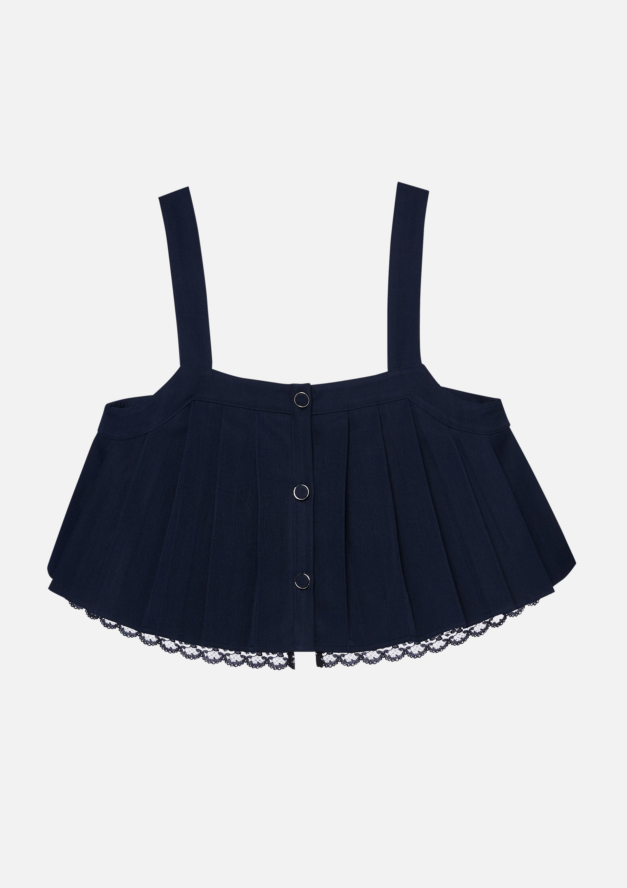 เสื้อครอปจับจีบเลเยอร์ผ้าลูกไม้ คอลเลคชัน Bloom Affair