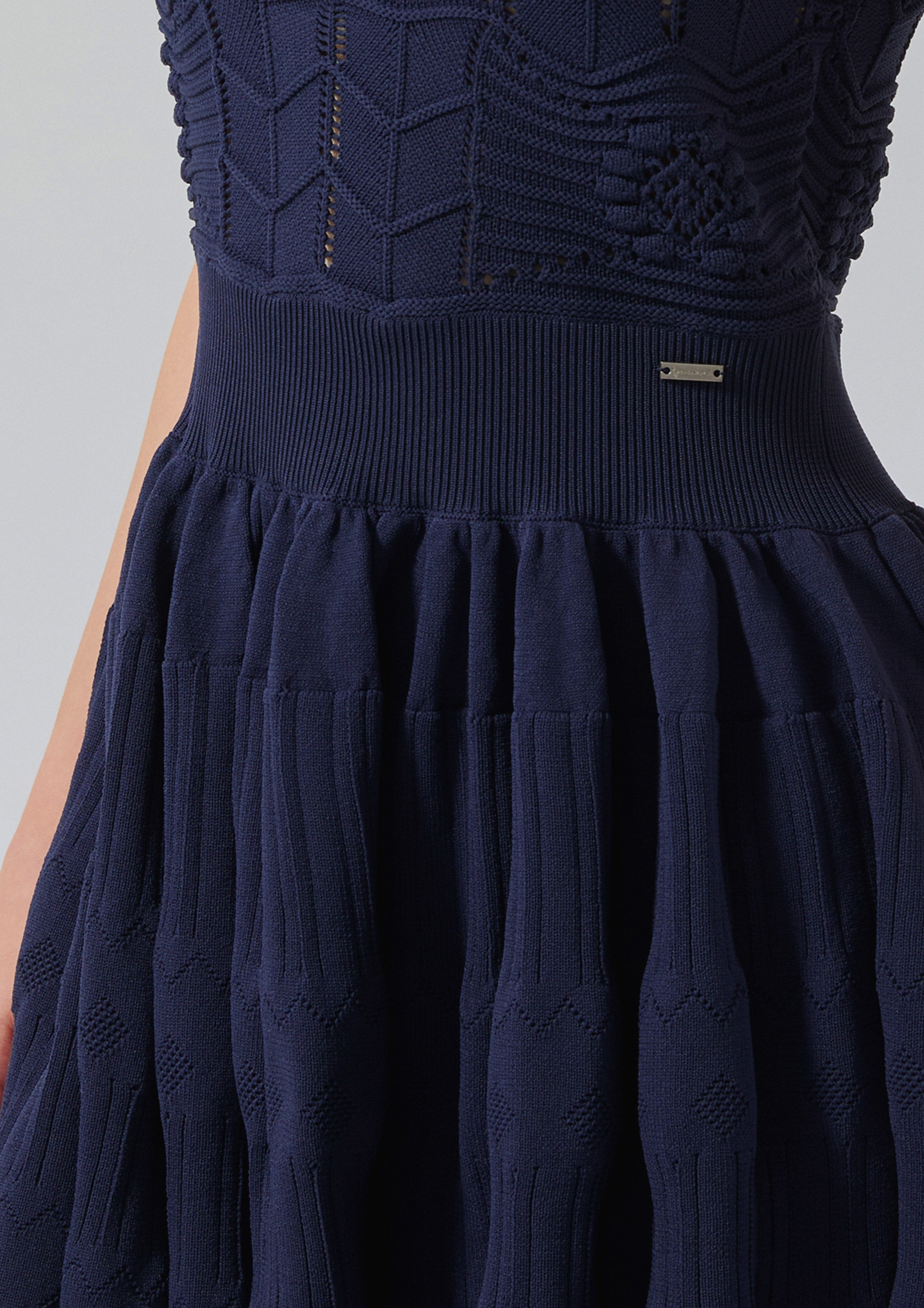 Crochet Sleeveless Mini Dress Bloom Affair