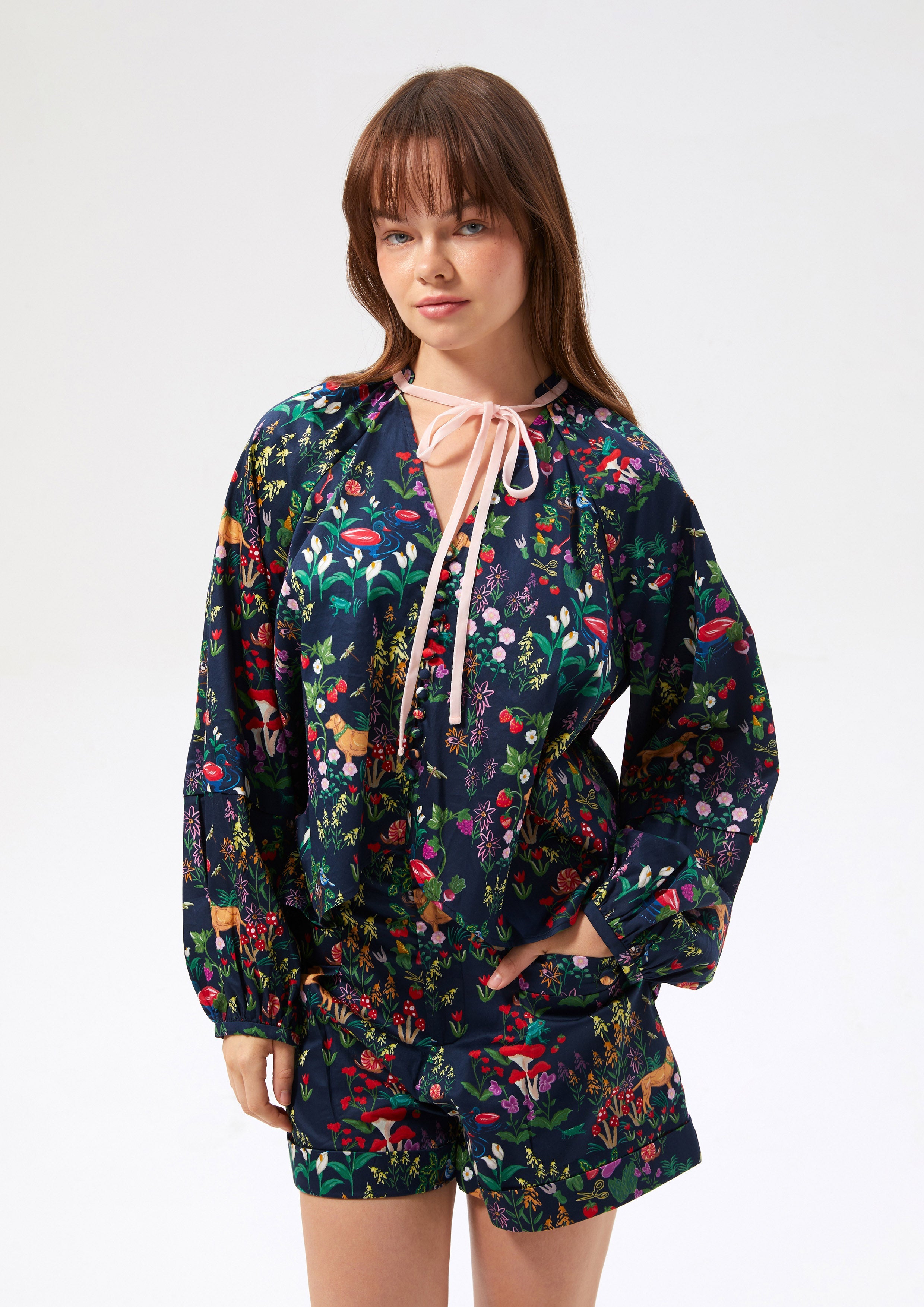 Floral Long Sleeve Blouse Bloom Affair