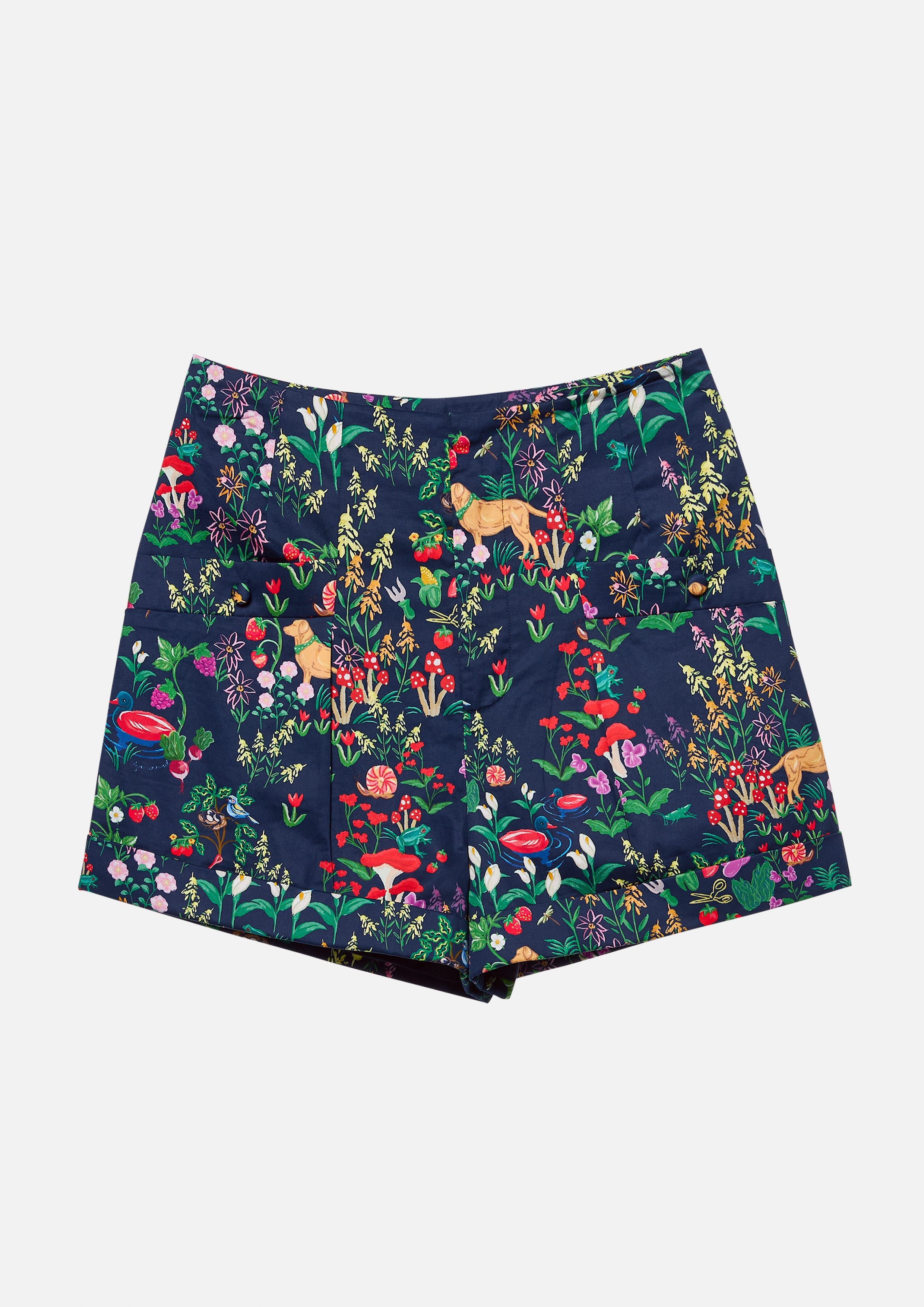 Floral High Waist Shorts Bloom Affair