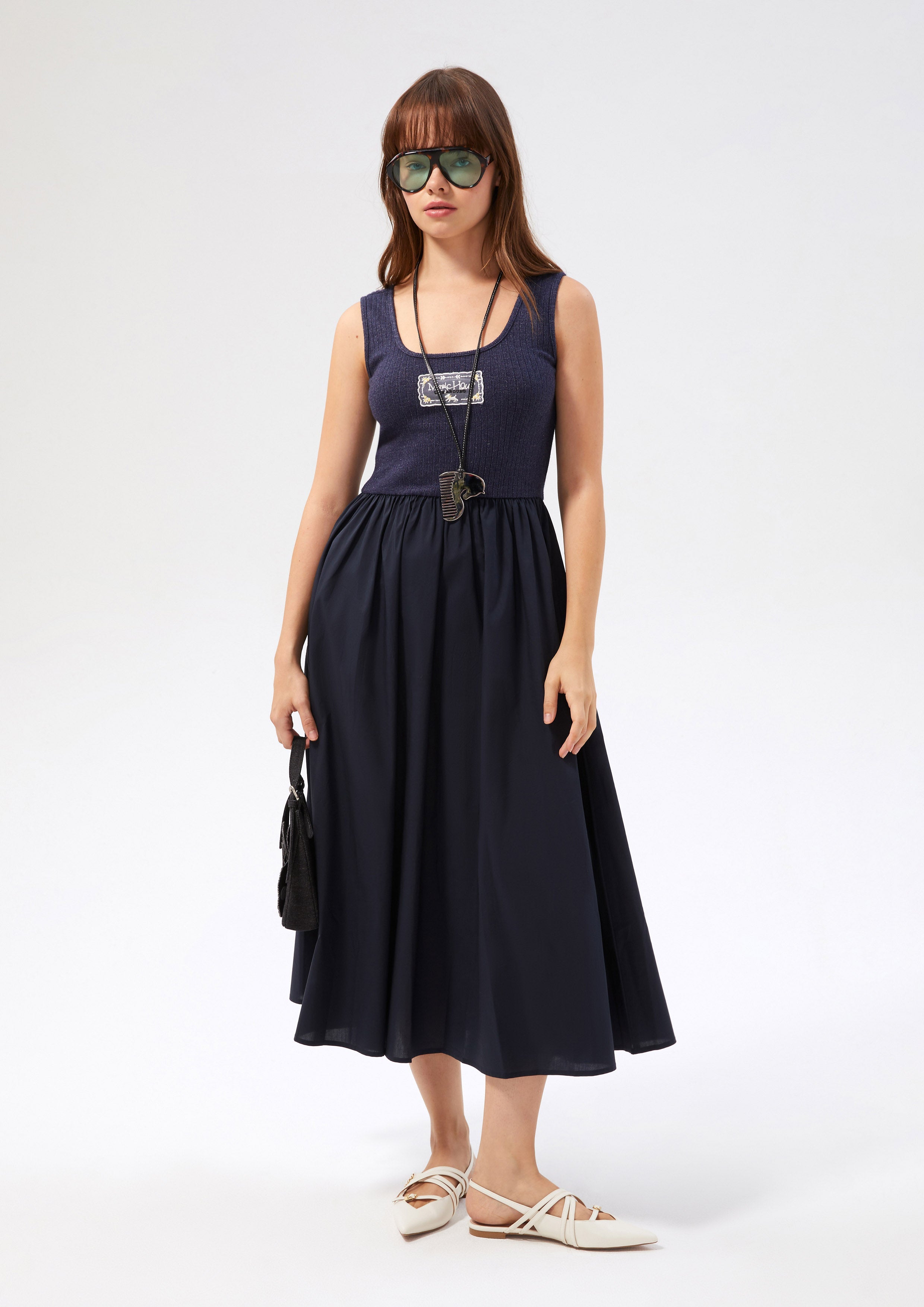 Tank Pleated Skirt Dress Bloom Affair