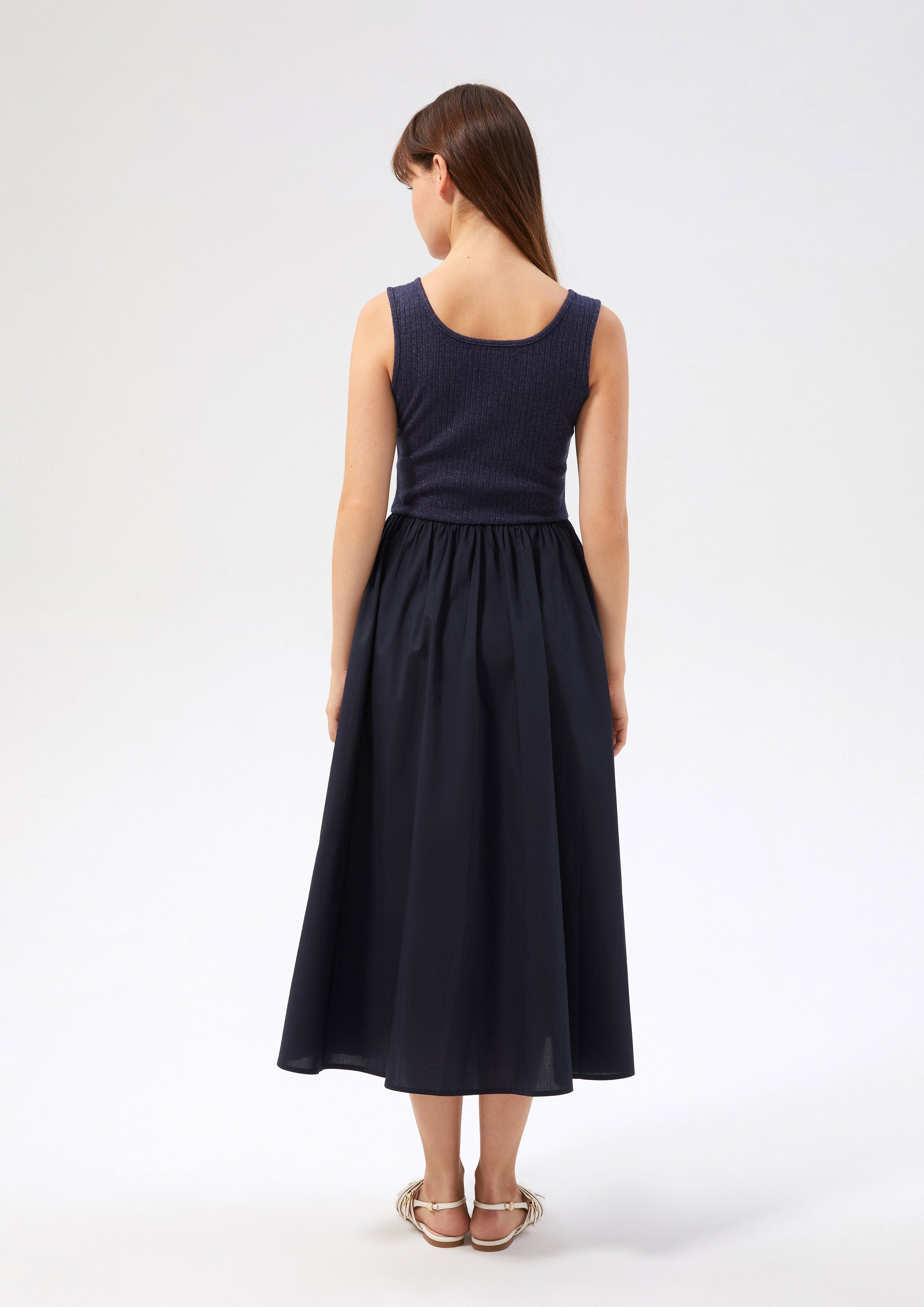 Tank Pleated Skirt Dress Bloom Affair