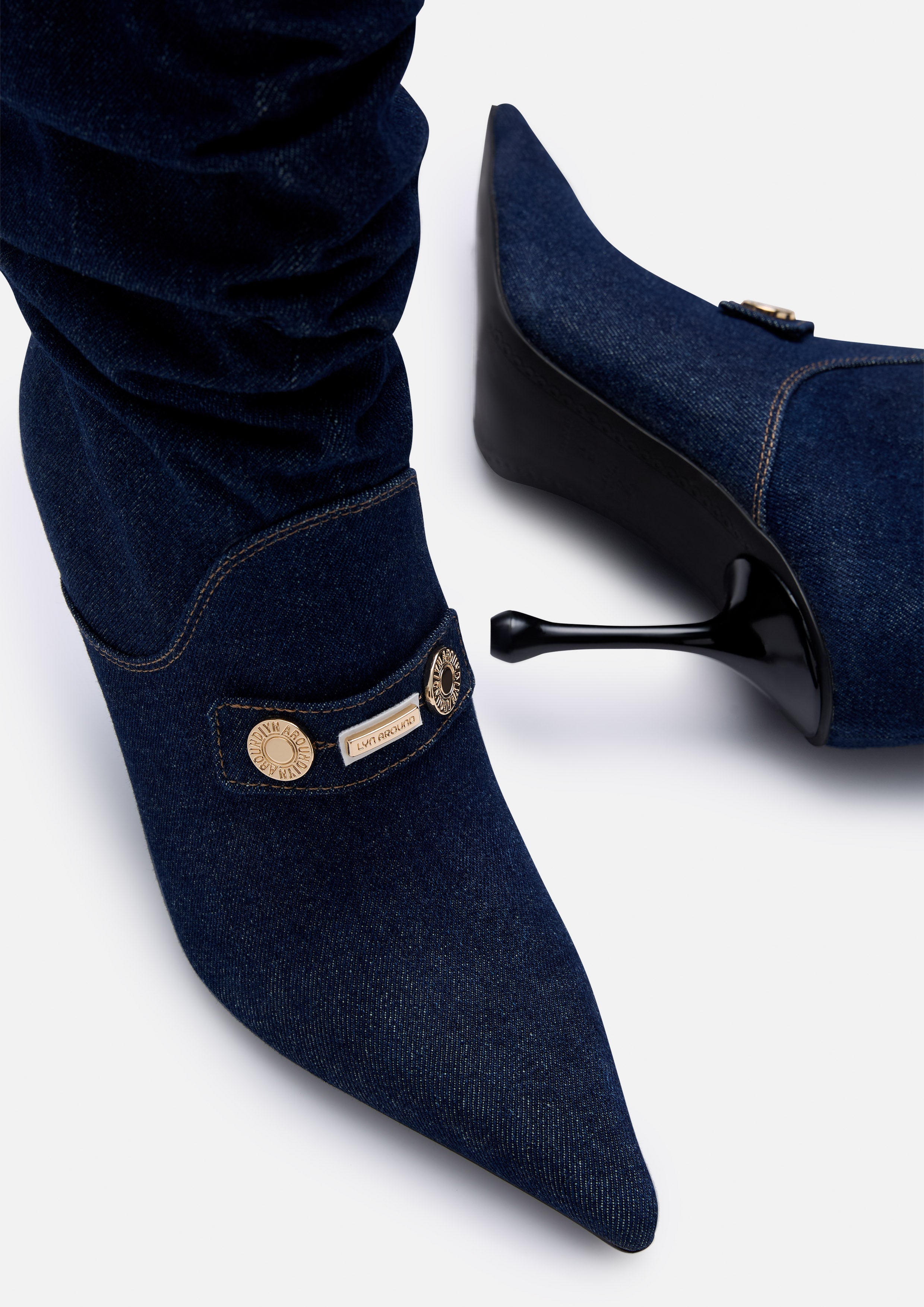 รองเท้าบูท Denim Boots