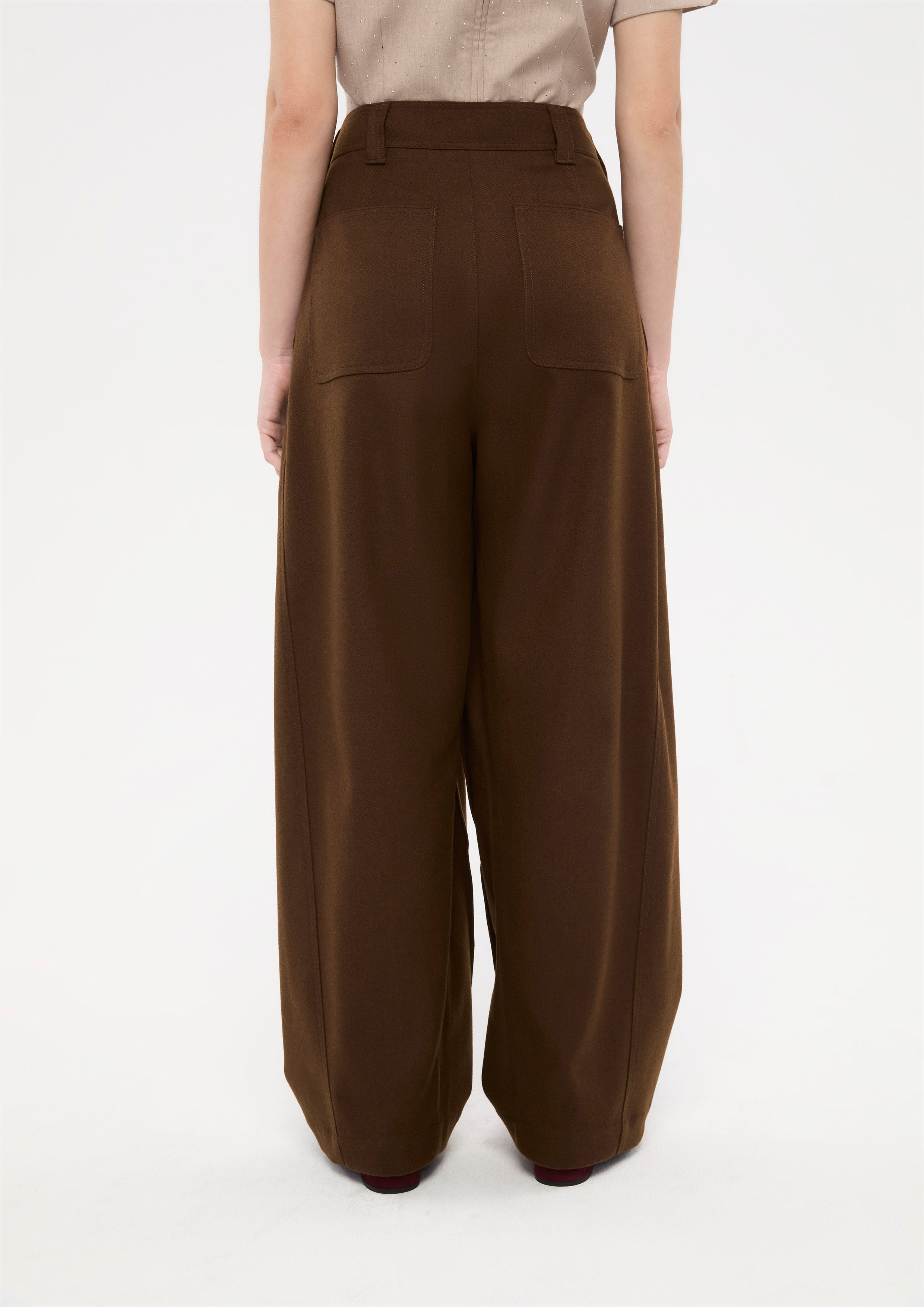 High Waist Wide Leg Trousers Bloom in Shade & Shadow
