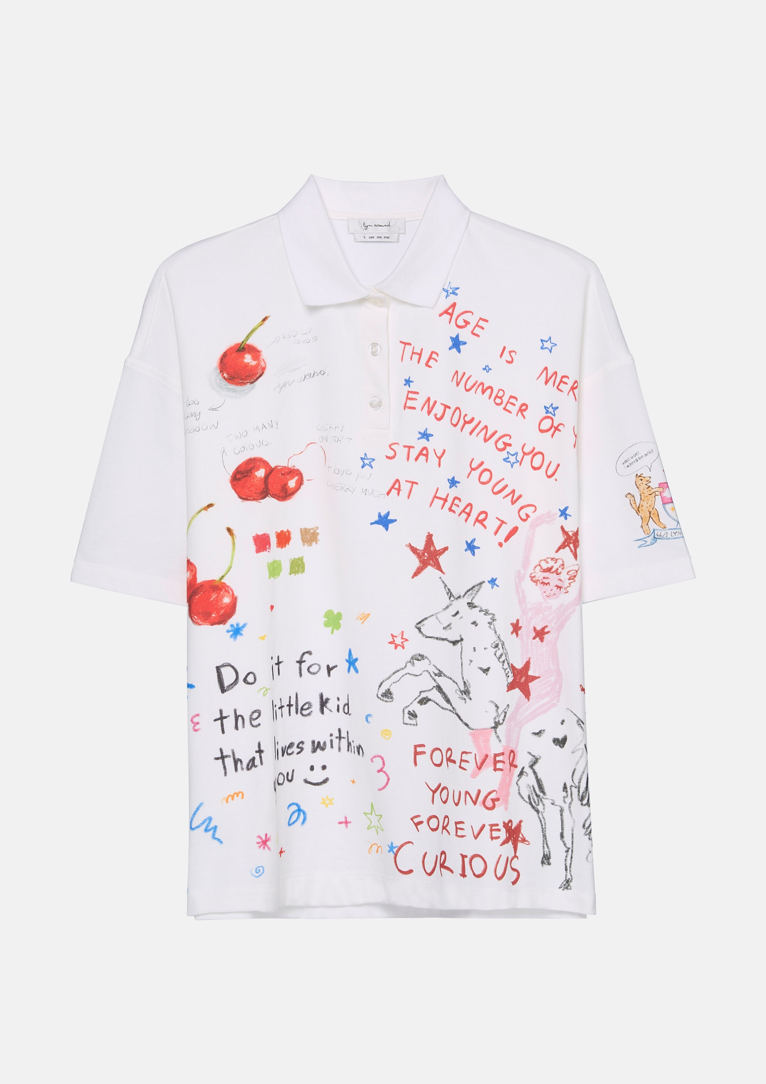 เสื้อโปโลแขนสั้นพิมพ์ลายกราฟฟิค คอลเลกชัน You Are Magic
