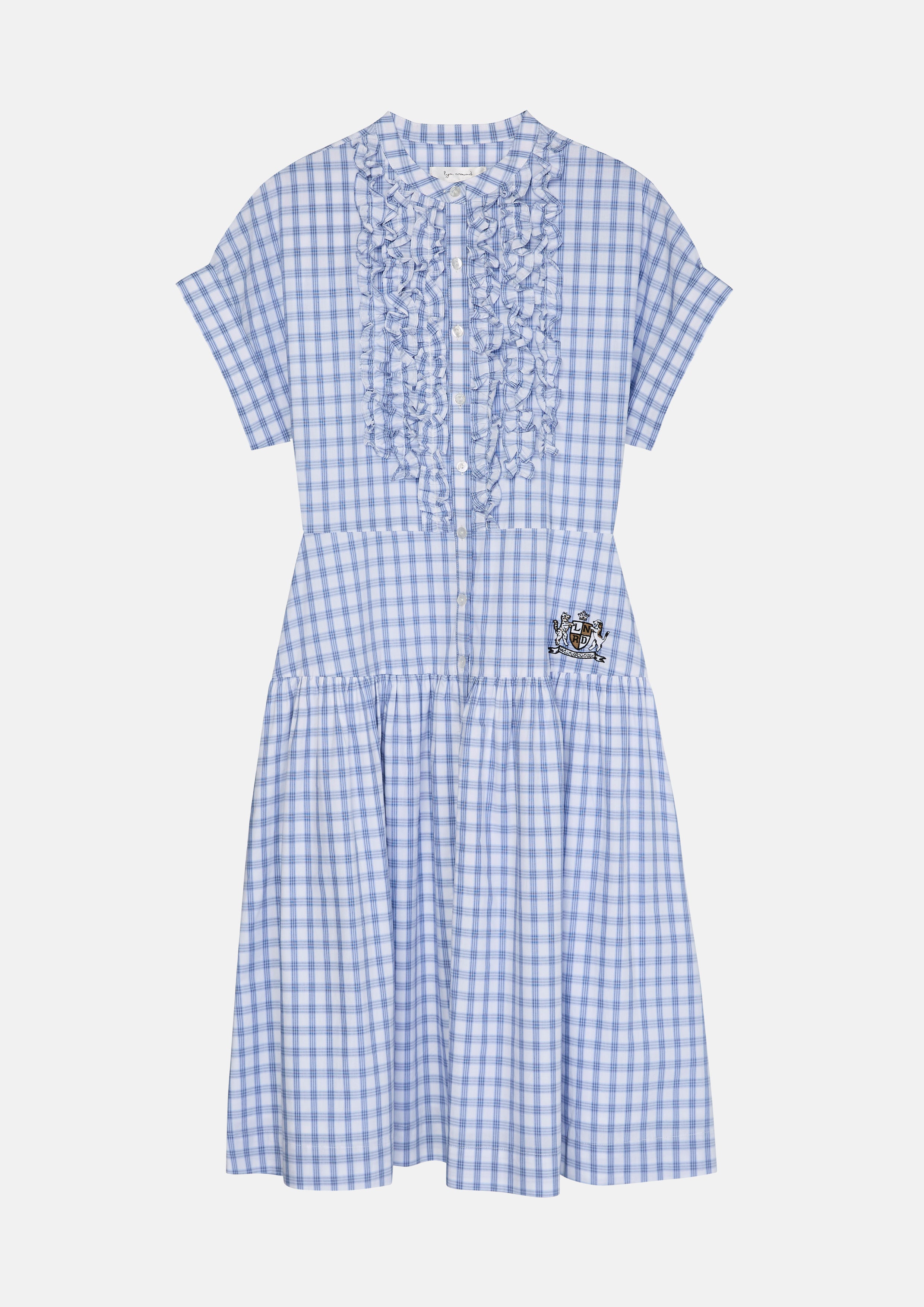 Checkered Frill Trim Mini Dress You Are Magic