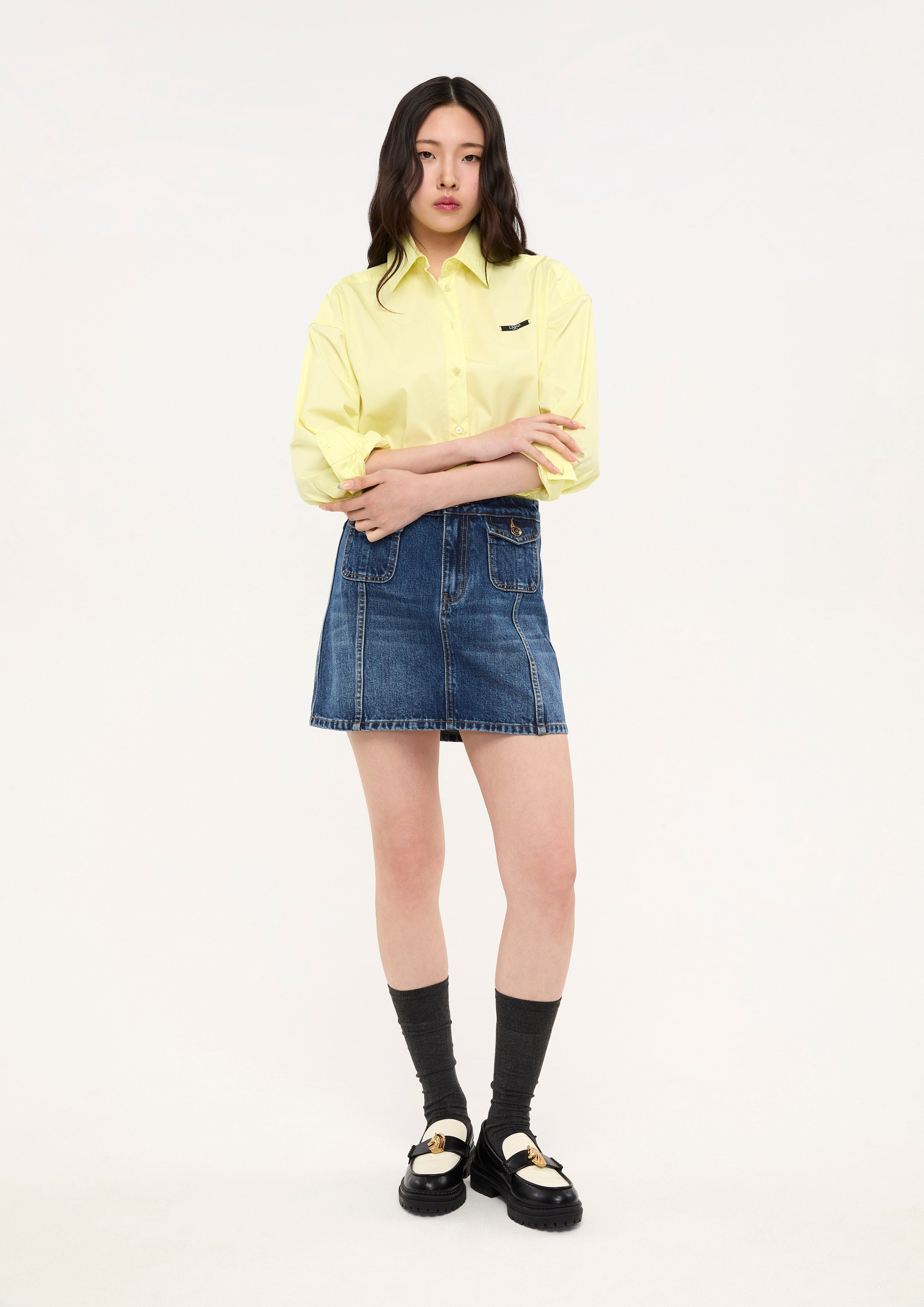กระโปรงสั้นเดนิม คอลเลกชัน Basic Denim