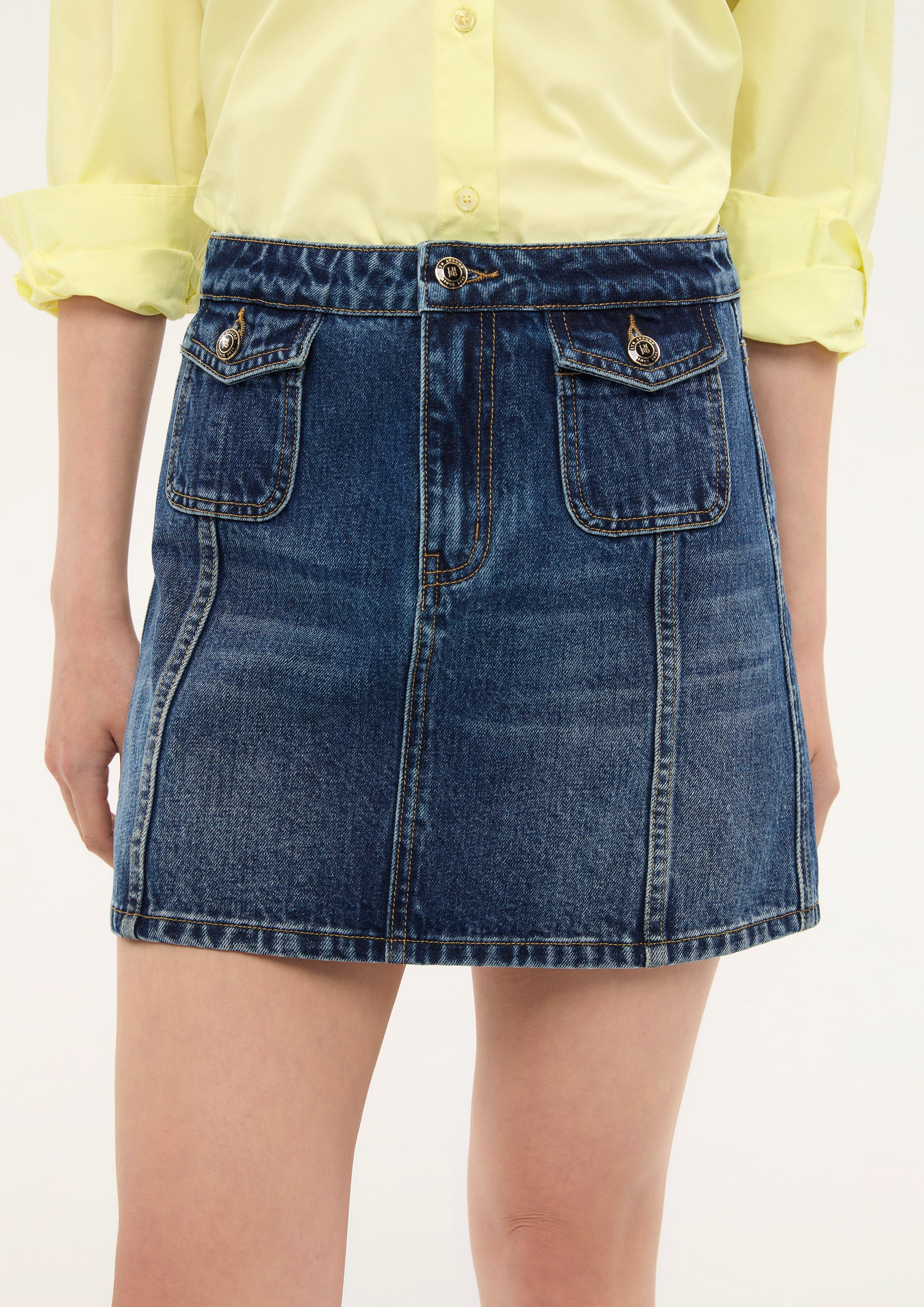 กระโปรงสั้นเดนิม คอลเลกชัน Basic Denim