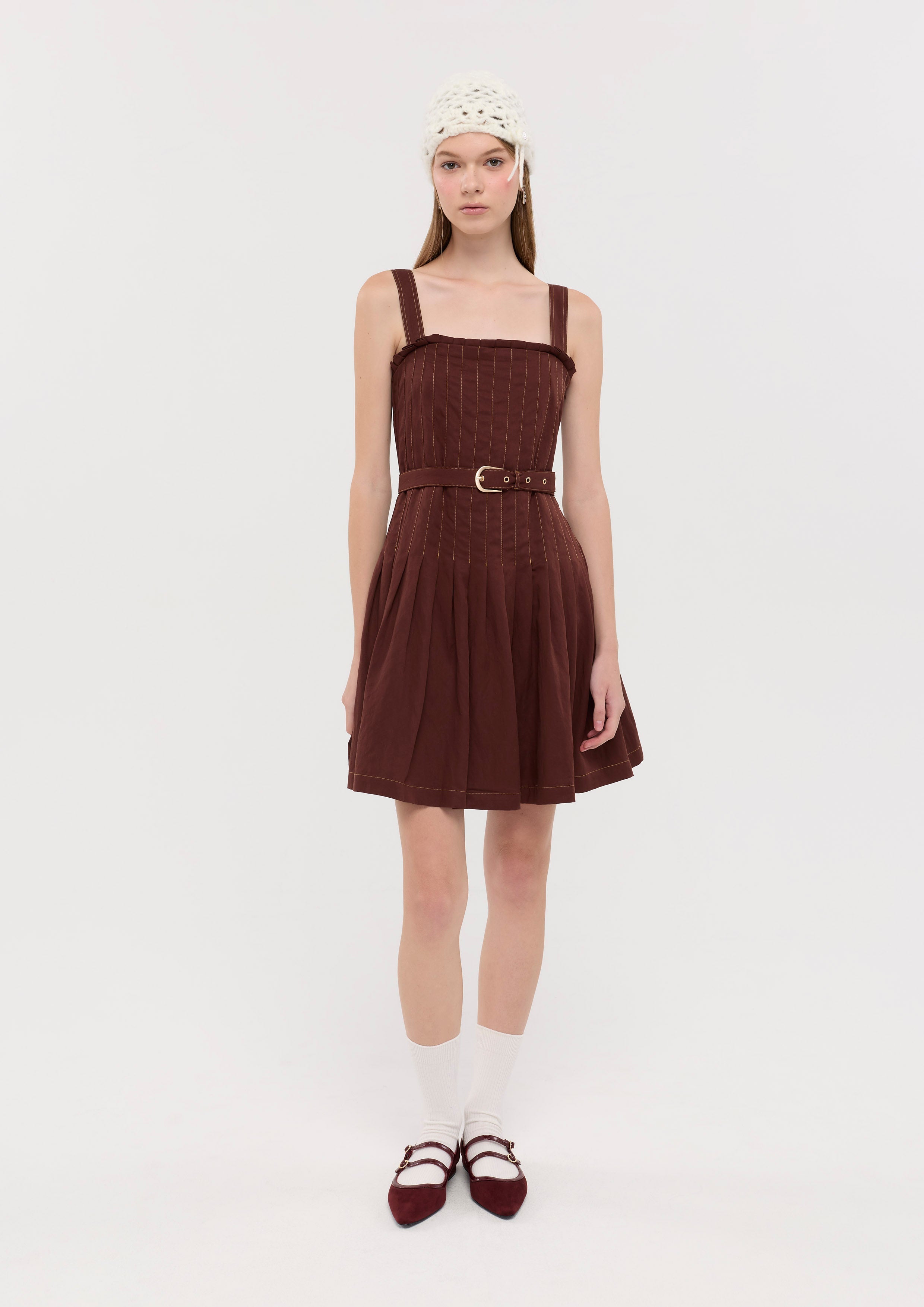 Cami Flare Skirt Mini Dress La Femme Demure
