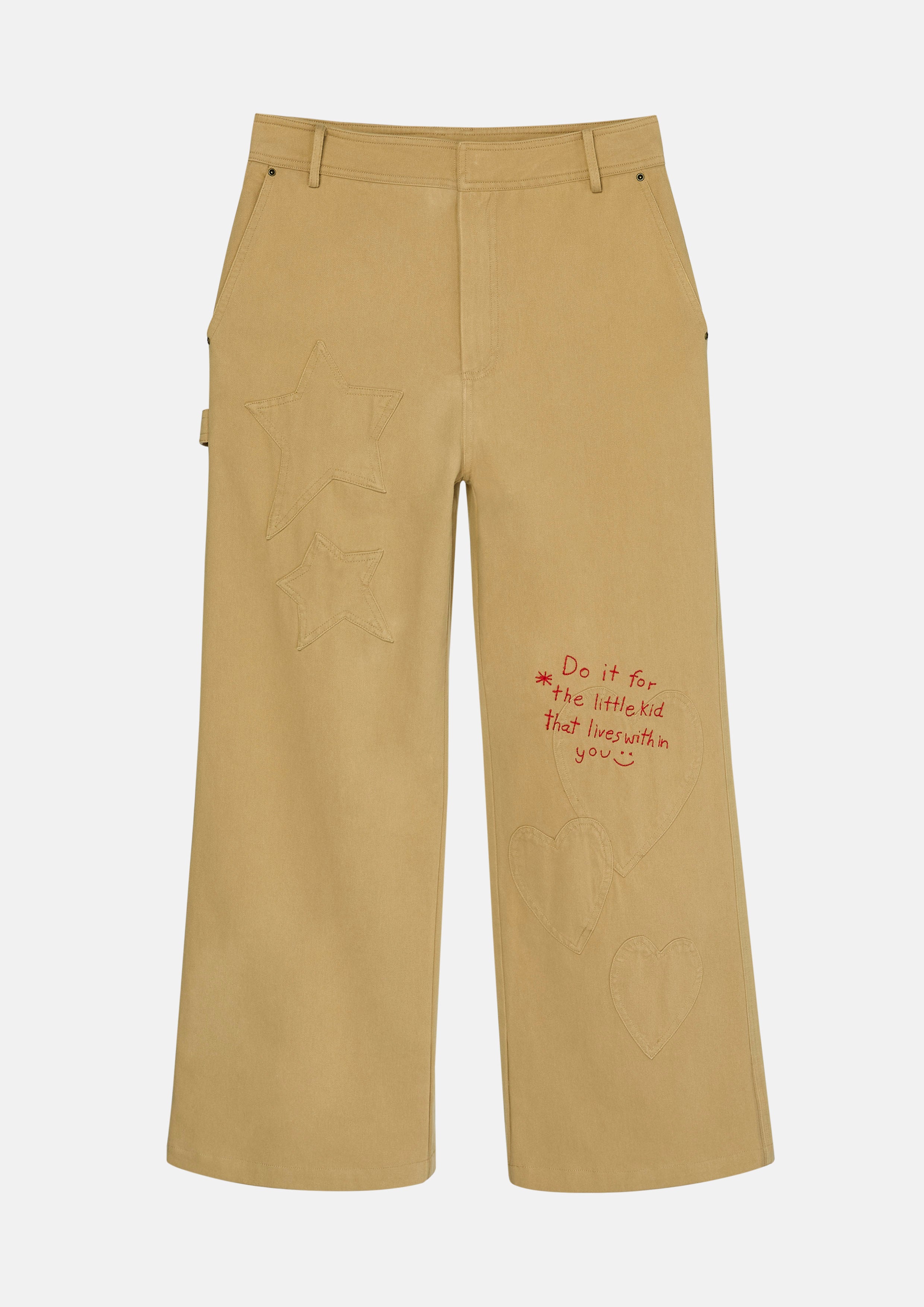Embroidered Wide Leg Trousers You Are Magic