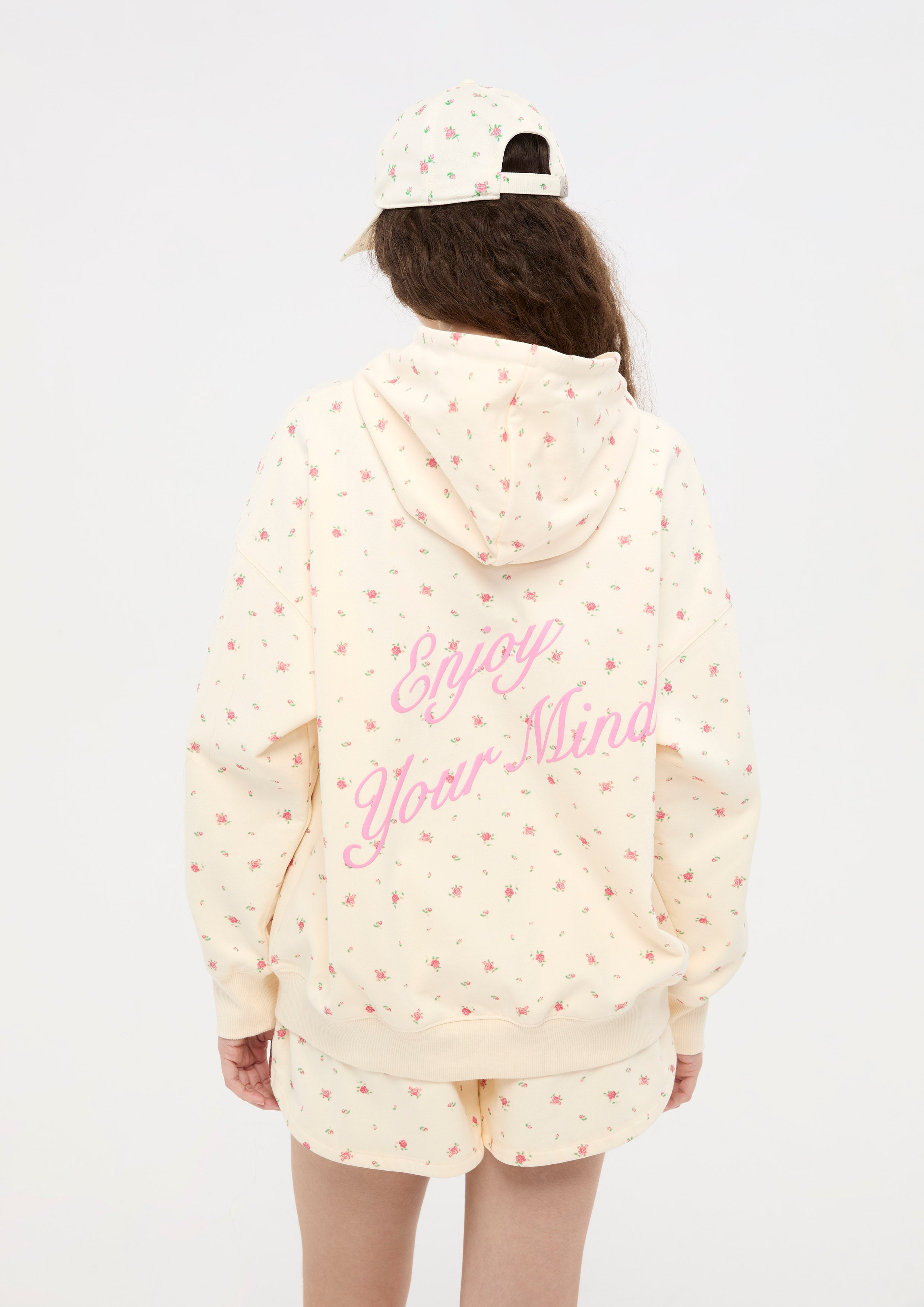 Logo Floral Hoodie Pullover LNRD Signature