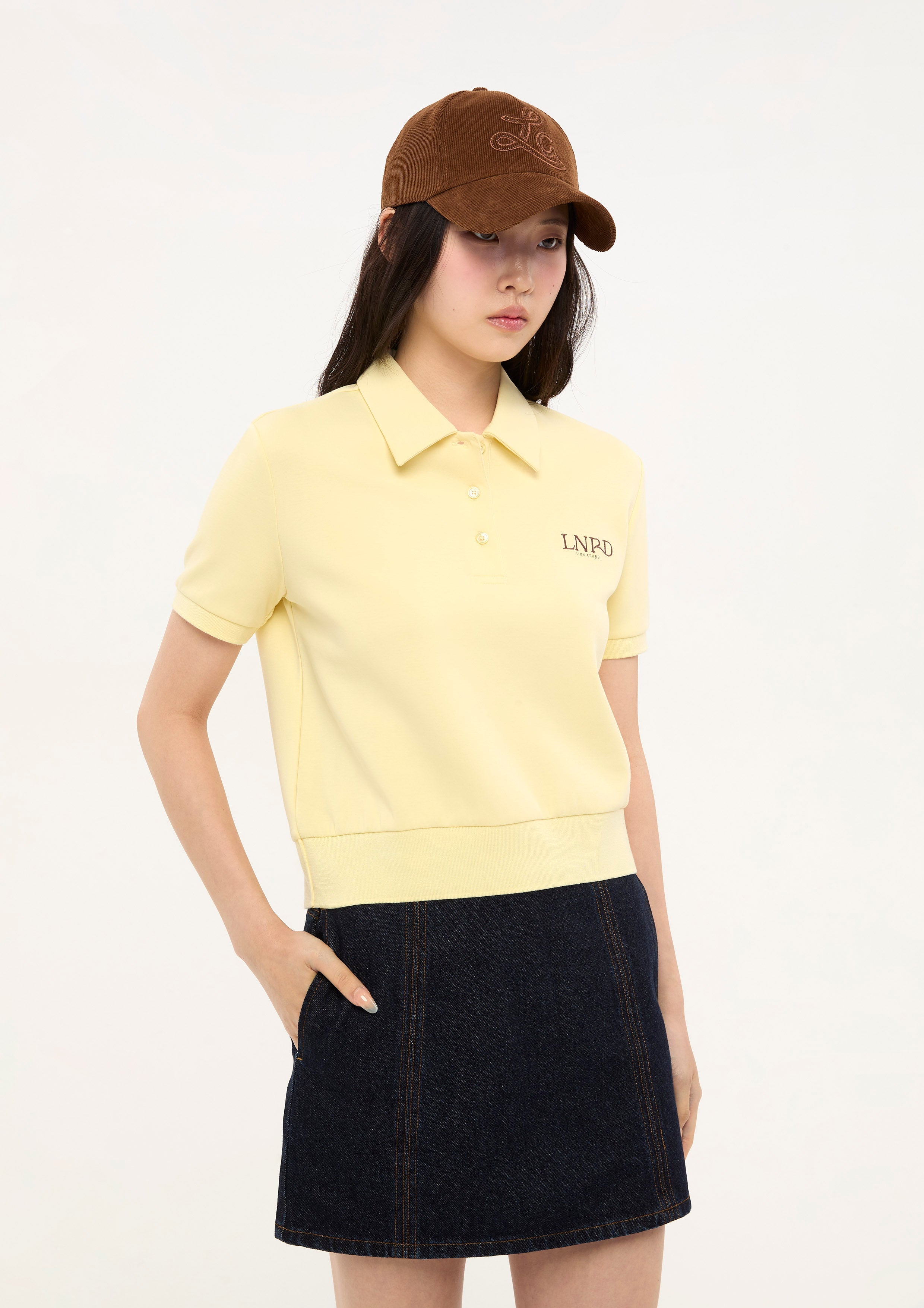 เสื้อโปโลแขนสั้นปักโลโก้ คอลเลกชัน LNRD Signature