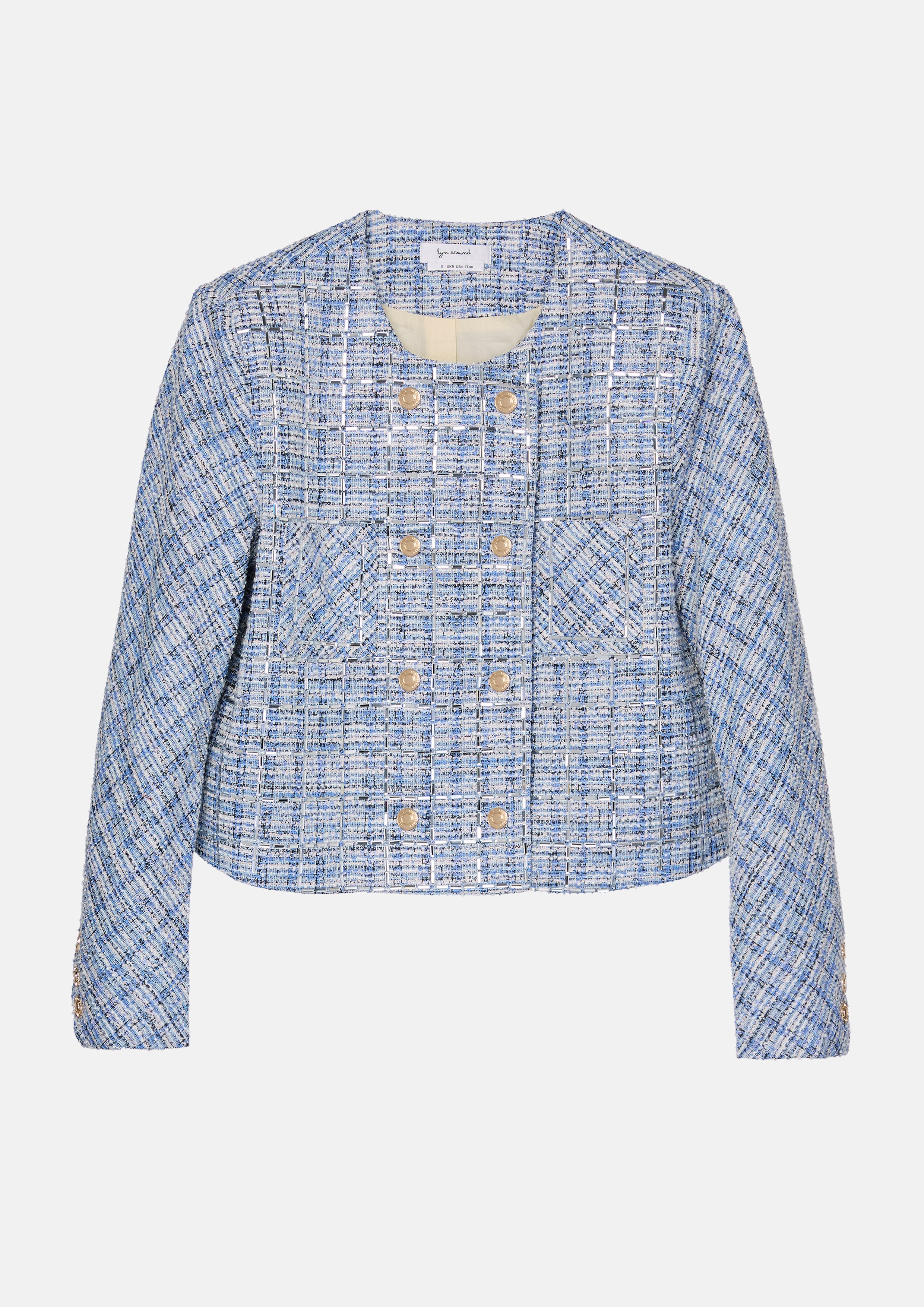 Tweed Double Breasted Crop Jacket You Are Magic