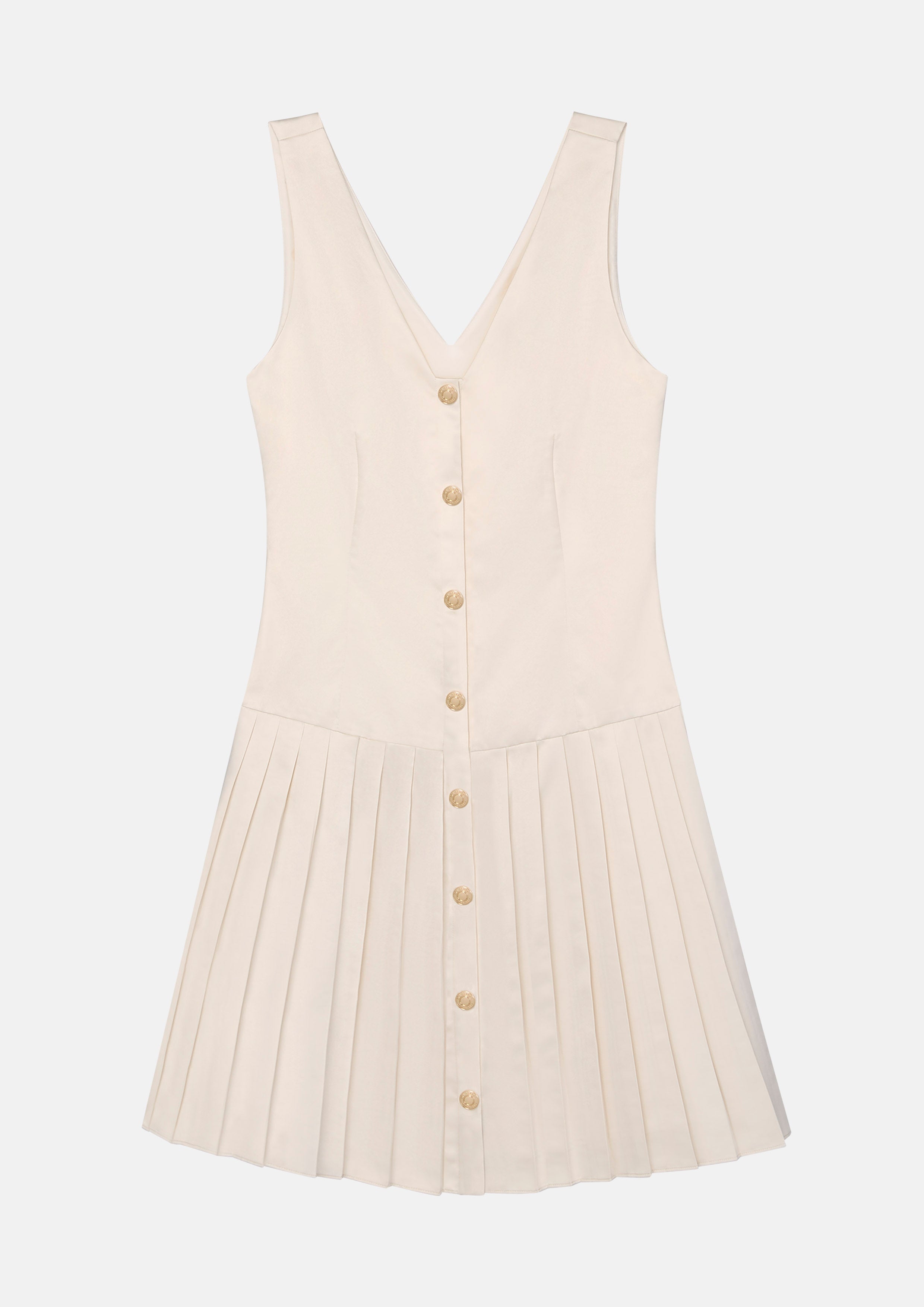Satin Pleated Skirt Mini Dress You Are Magic