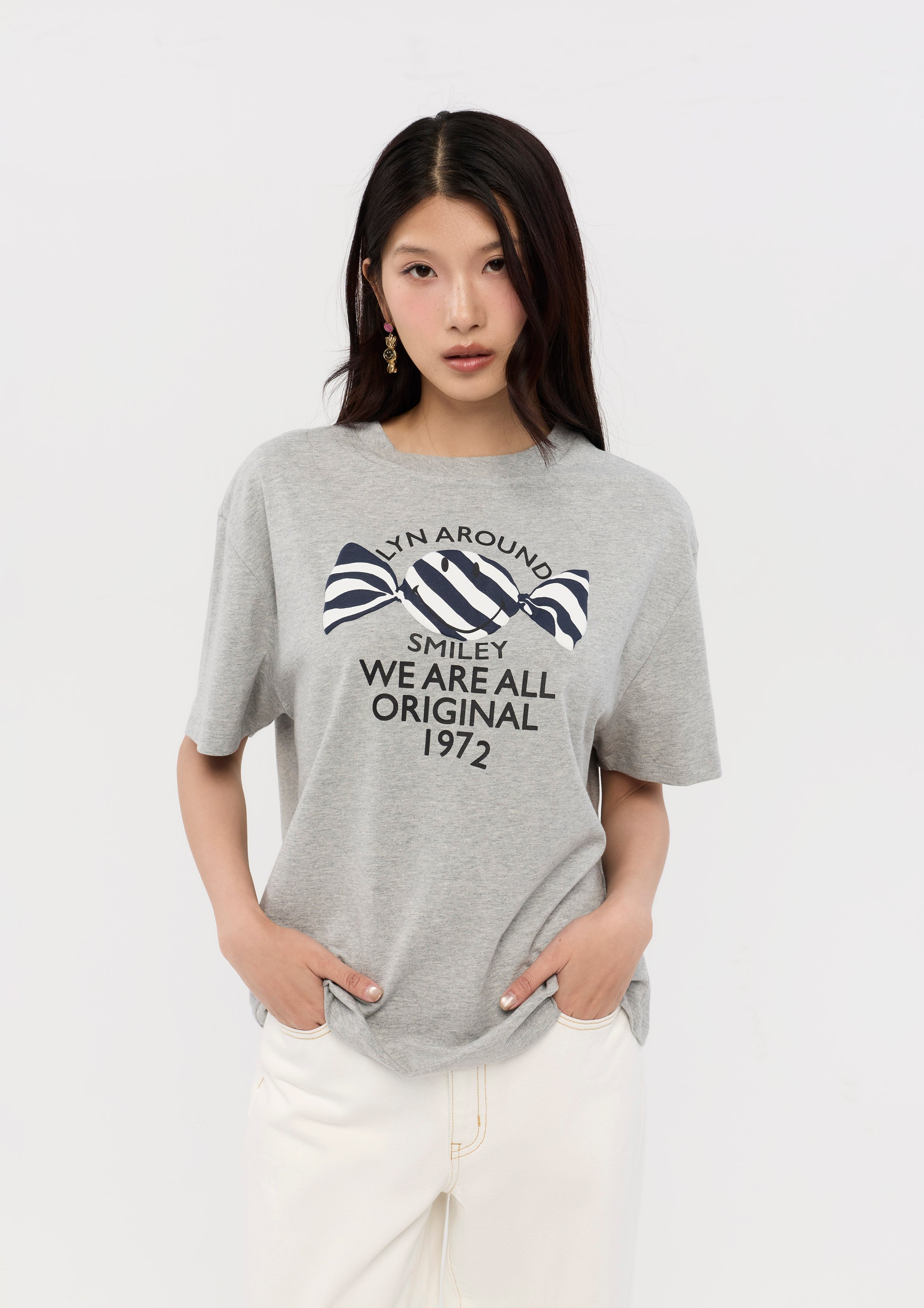 Print Relax Tee Lyn around x SMILEY