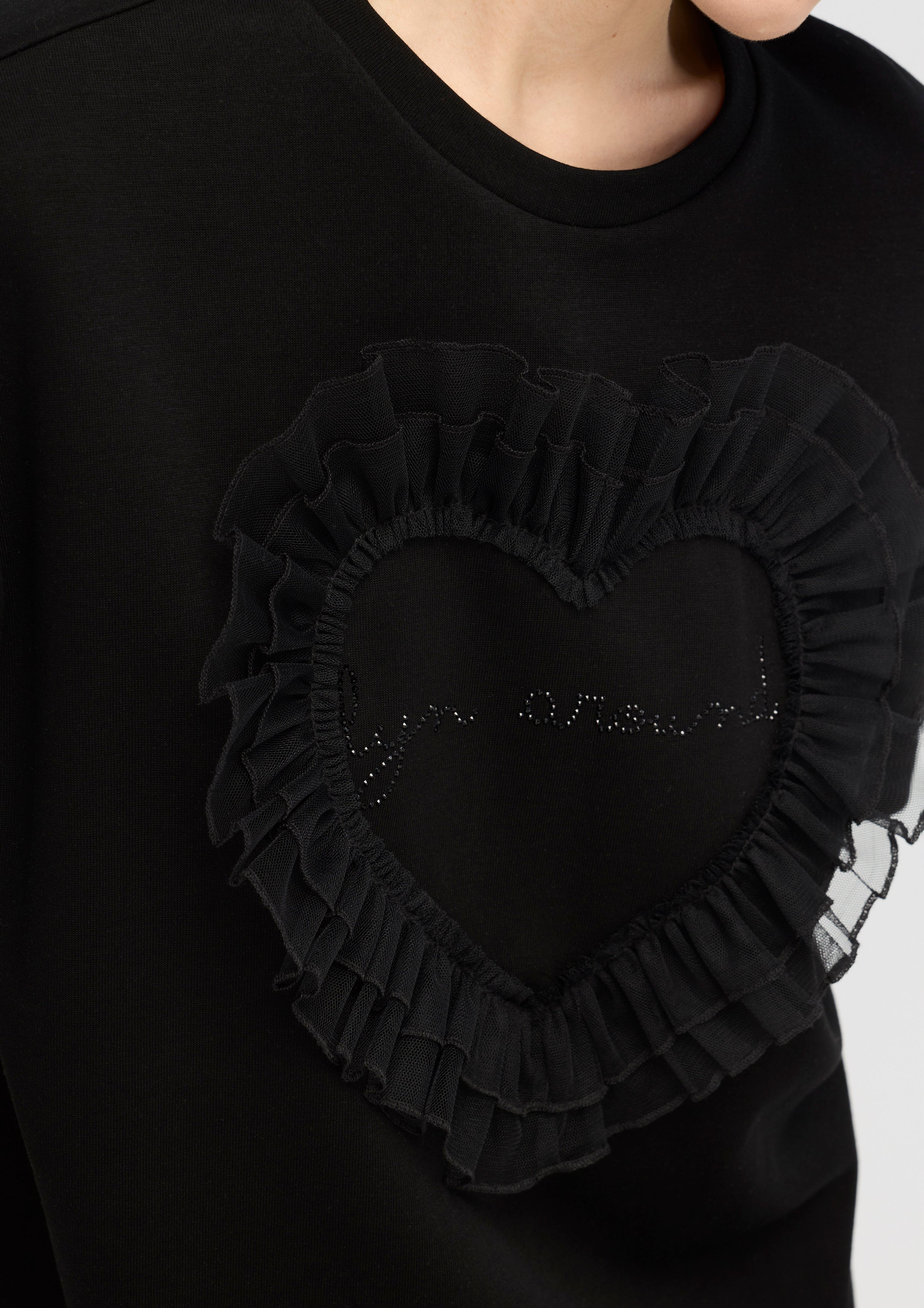 Frill Heart Logo T-Shirt Mon Petit Ruban