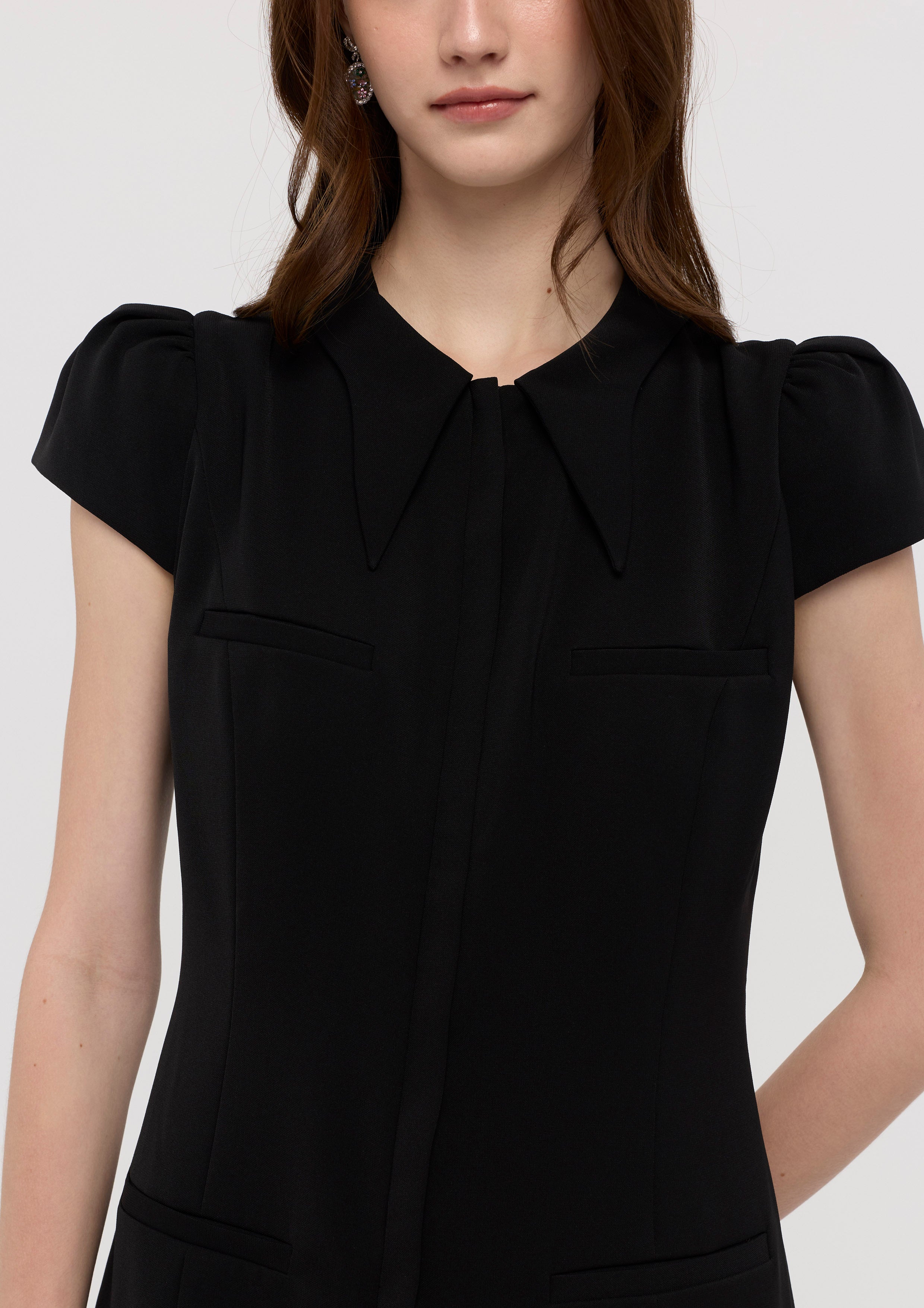 Front Zip Mini Dress Mon Petit Ruban