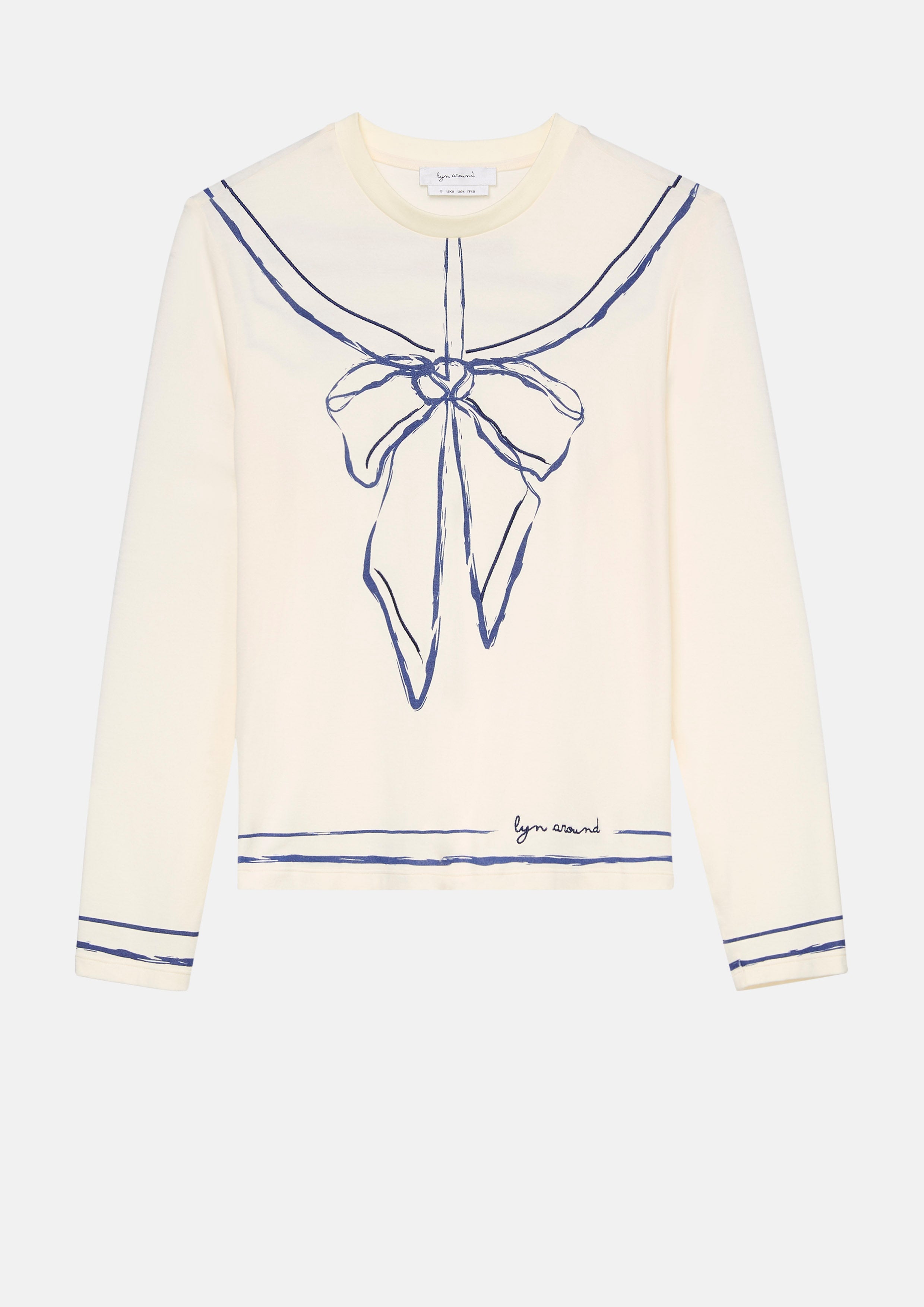 Hand Draw Print Top Mon Petit Ruban