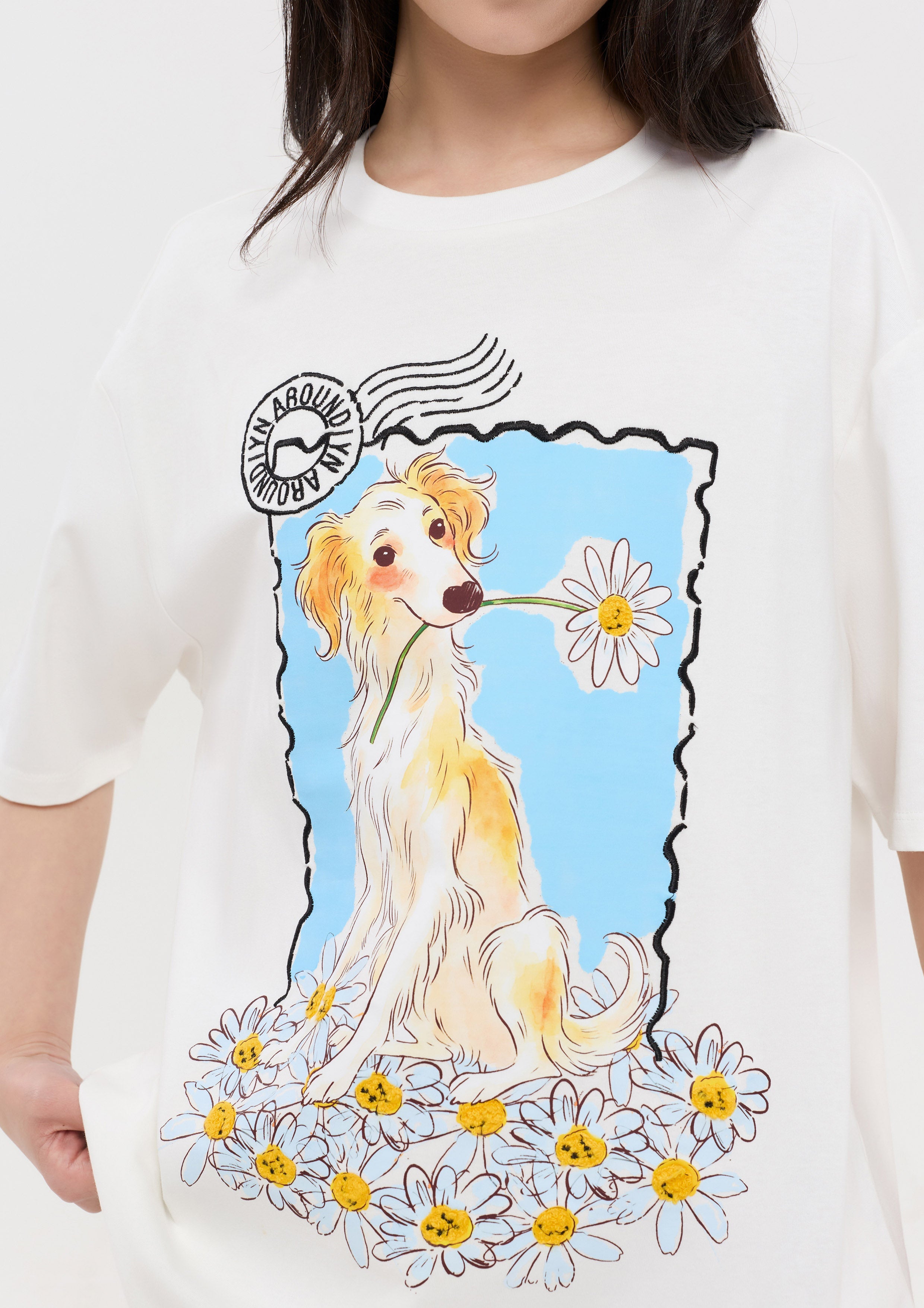 เสื้อยืดแขนสั้นพิมพ์ลาย คอลเลกชัน The Wandering Remix