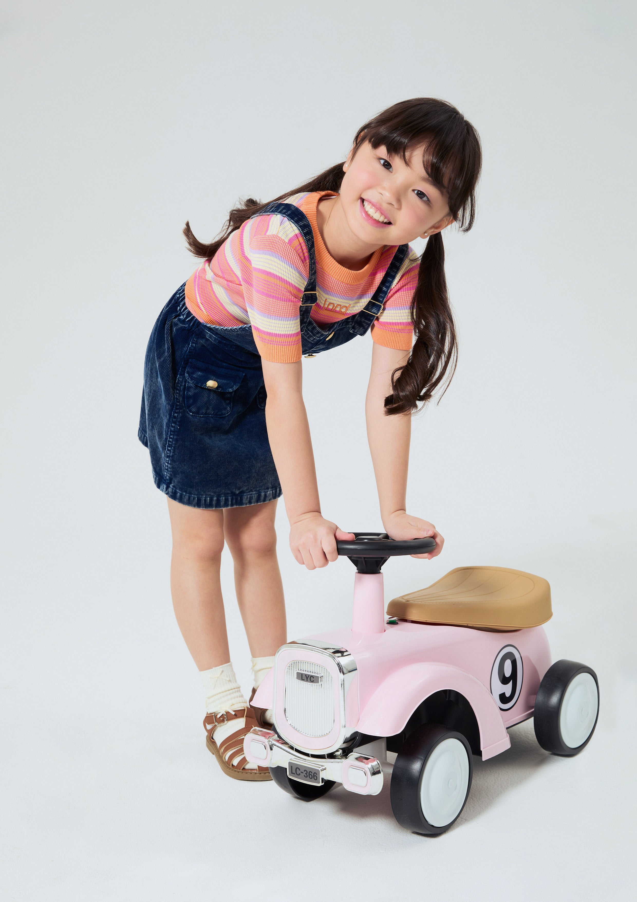 ชุดเอี๊ยมผ้าลูกฟูกสำหรับเด็กผู้หญิง คอลเลกชัน Melting Ice (Cream)