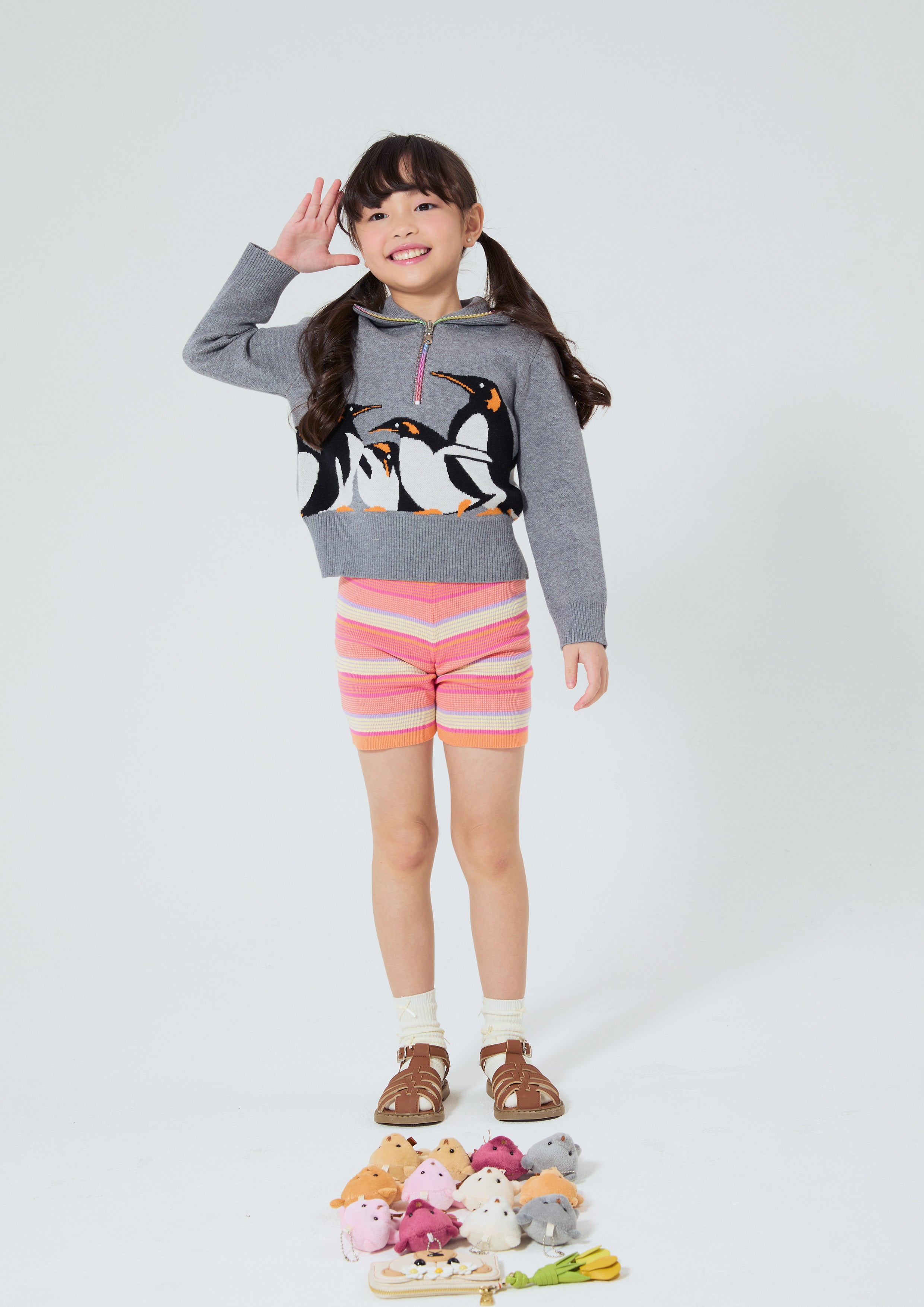 King Penguin Pullover For Mini Girls Arctic Noir