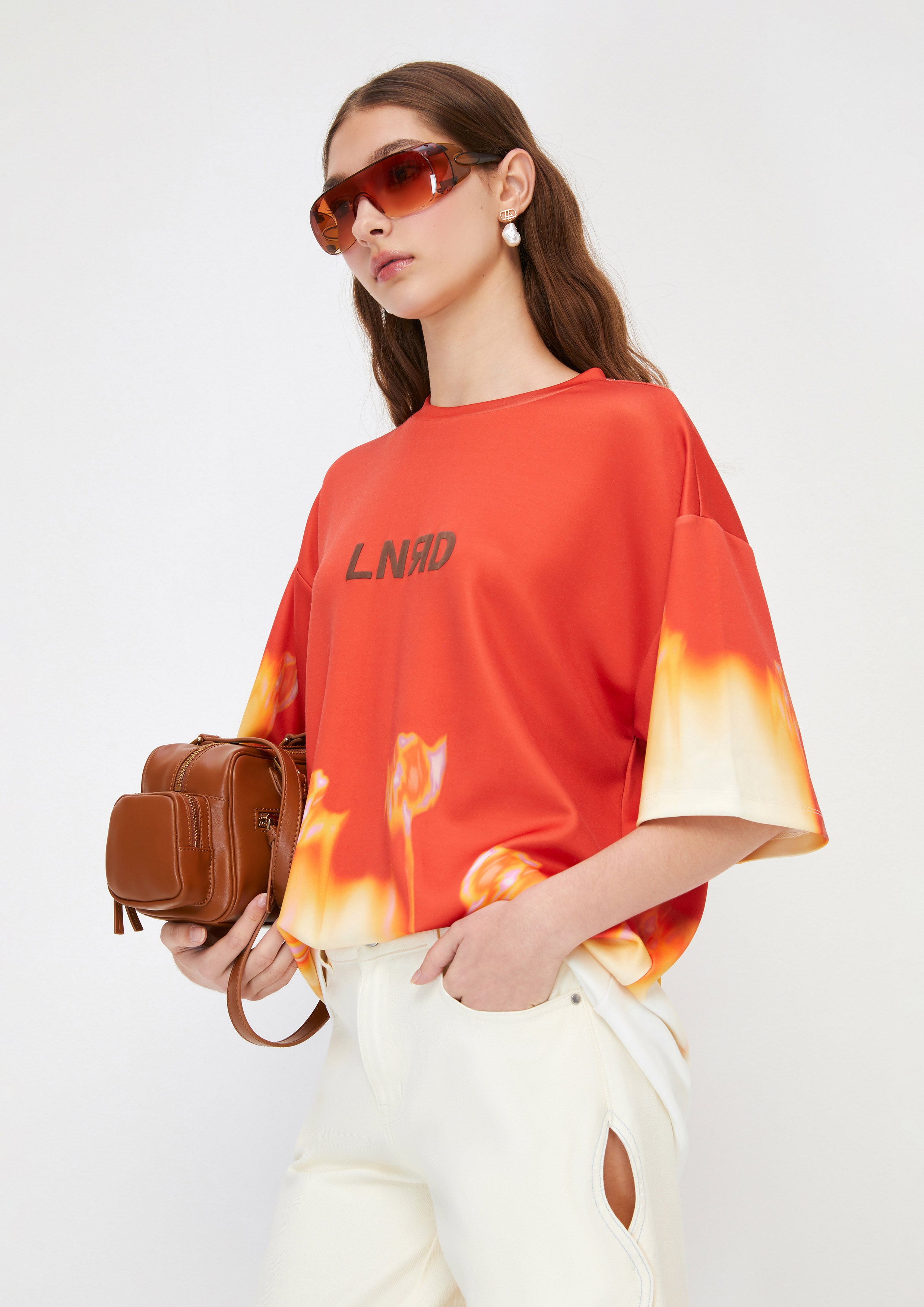 Faded Flower T-Shirt Melting Bloom