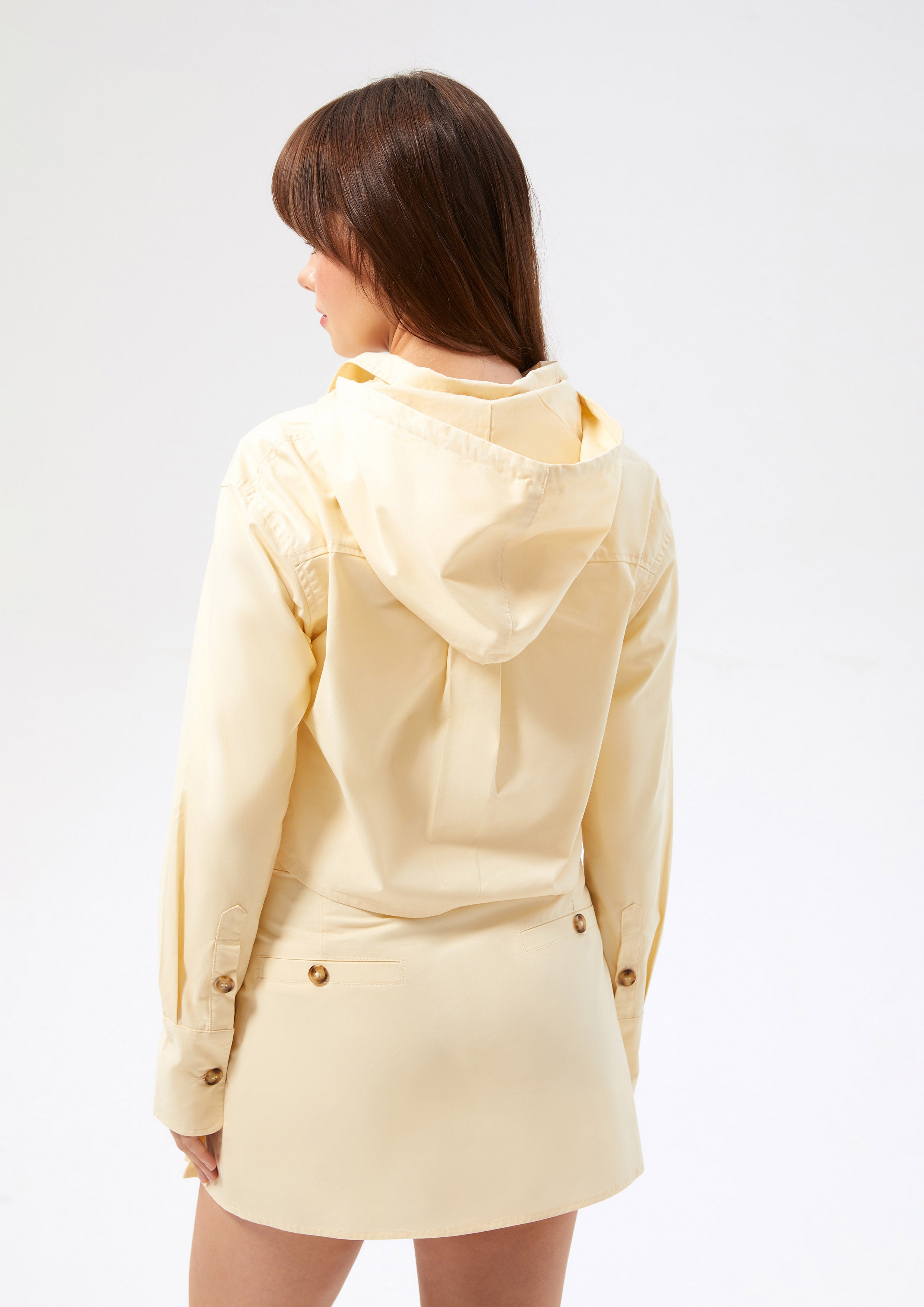 เสื้อแจ็คเก็ตครอปแต่งฮู้ด คอลเลกชัน Melt Bloom