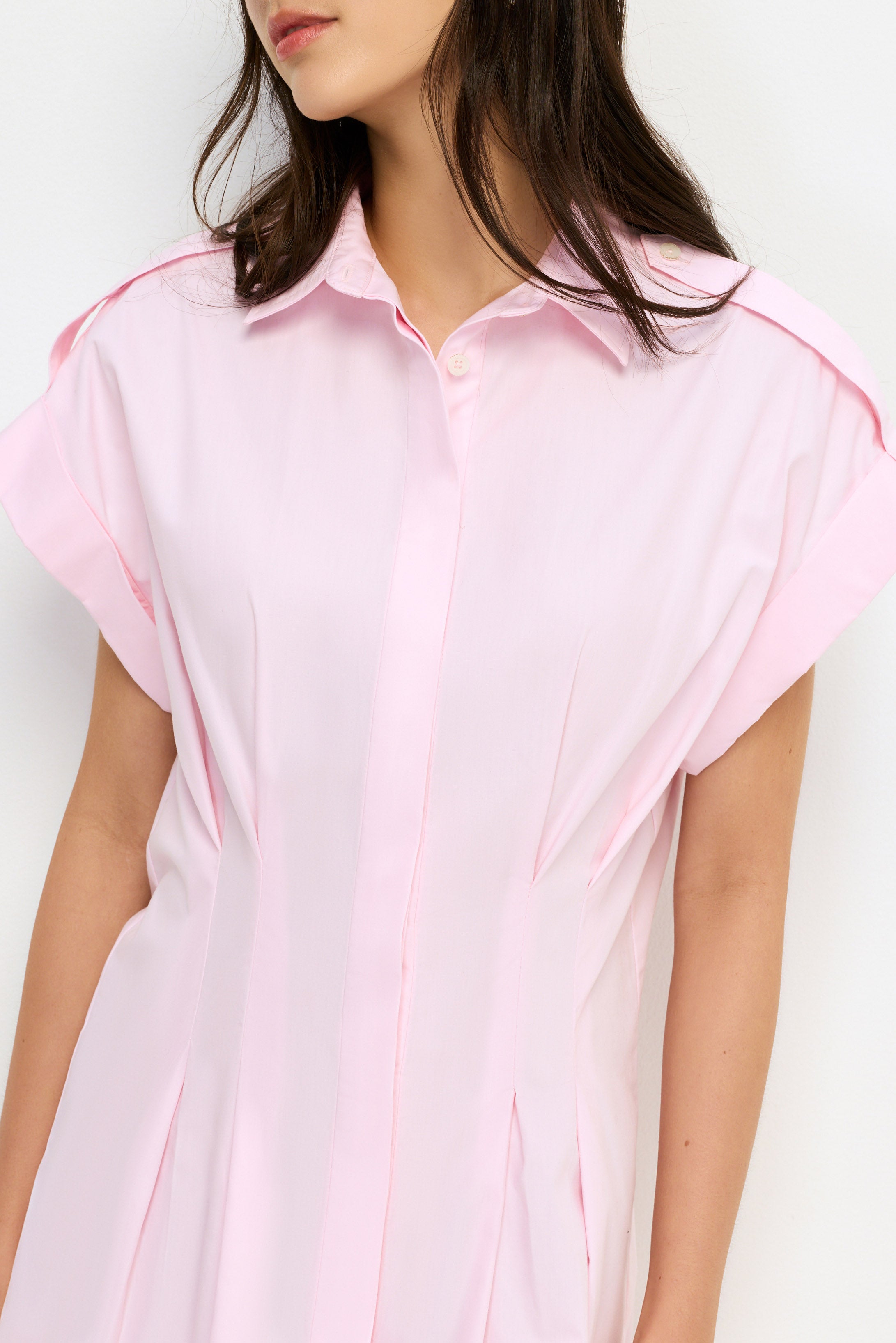 เดรสสั้นแต่งพลีท คอลเลกชัน Melting Ice (Cream)