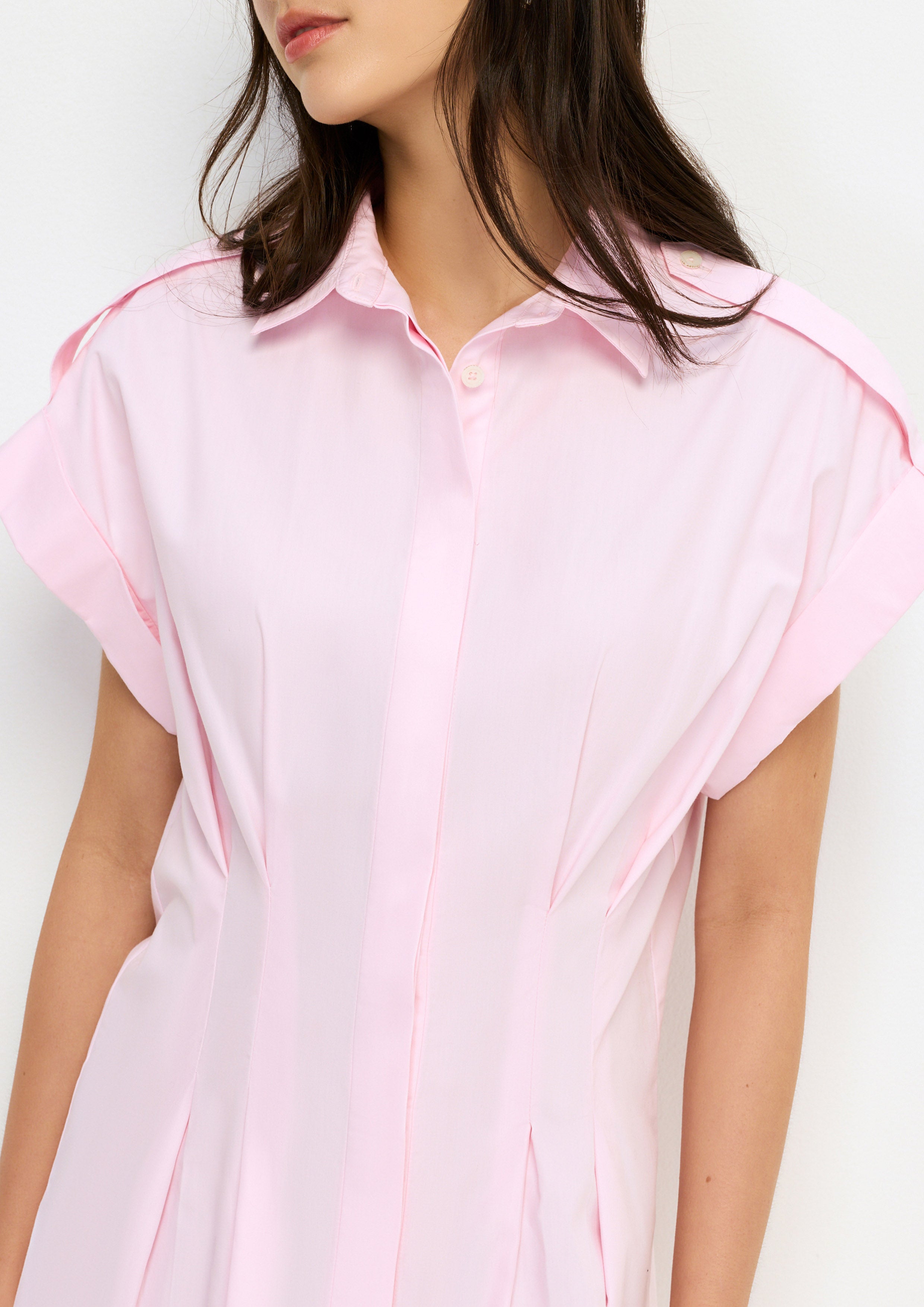 เดรสสั้นแต่งพลีท คอลเลกชัน Melting Ice (Cream)