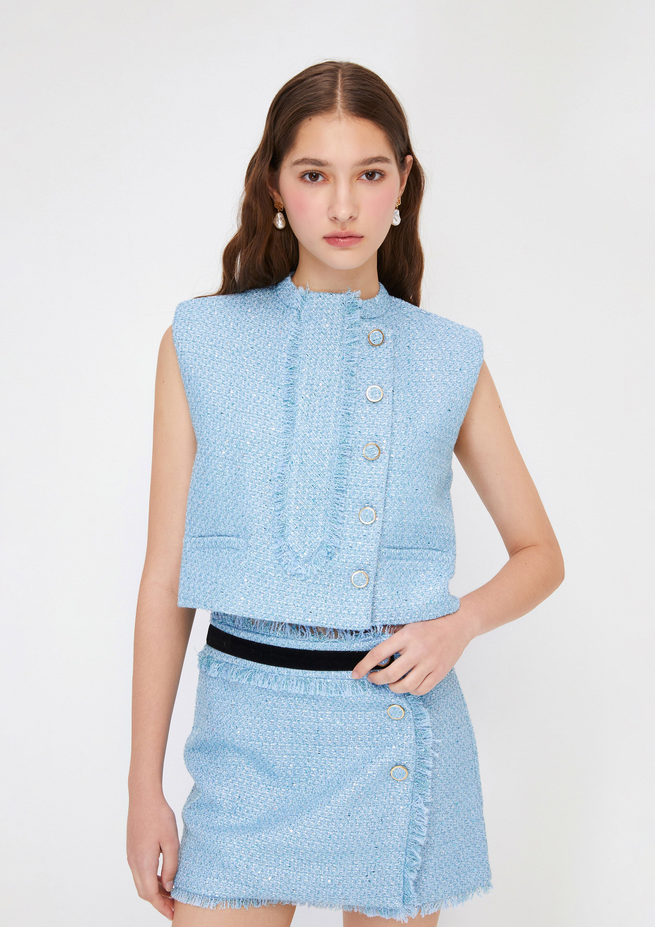 เสื้อกั๊กผ้าทวีด คอลเลกชัน Crystaline