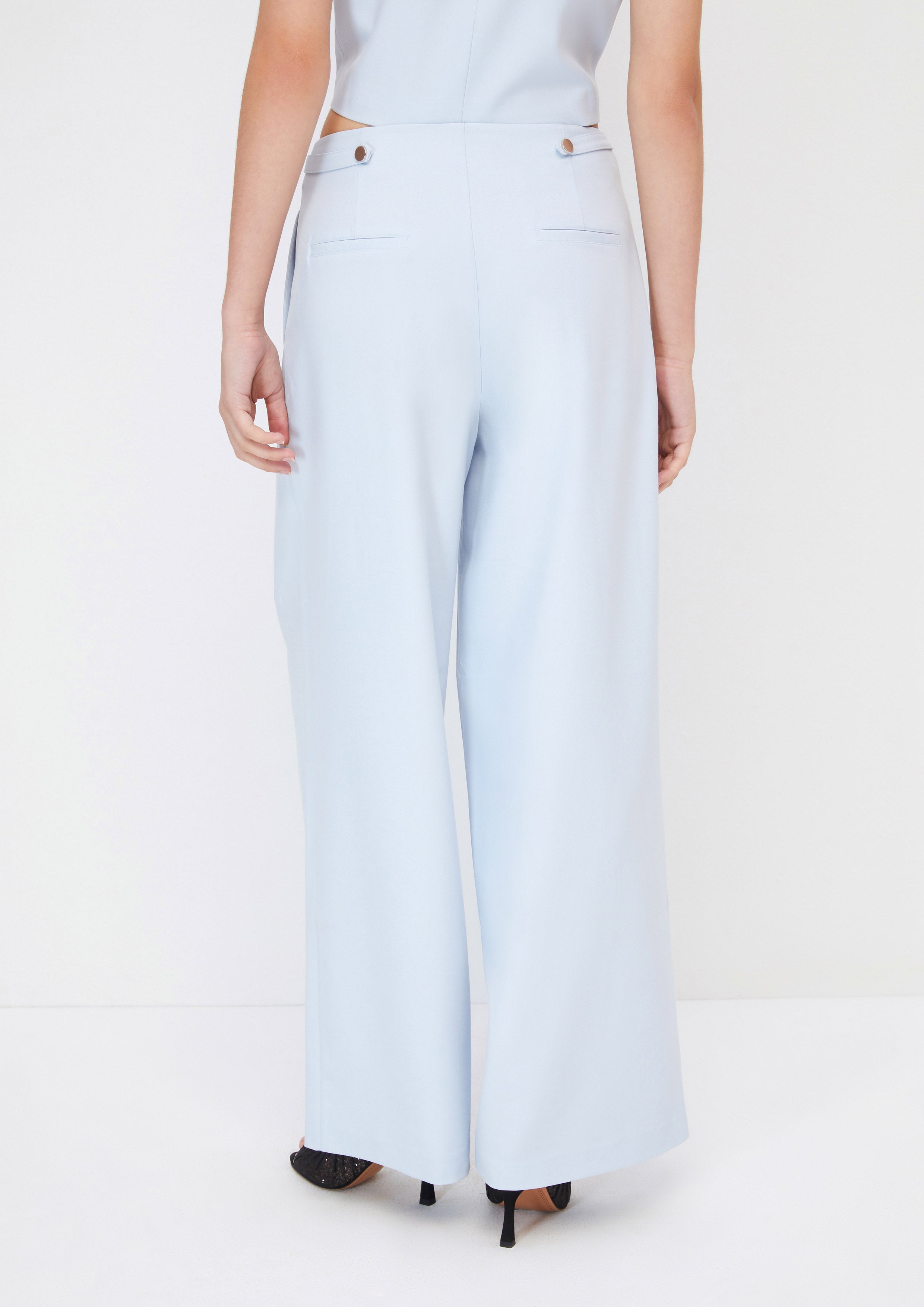 กางเกงขายาวจับจีบหน้า คอลเลกชัน Crystaline