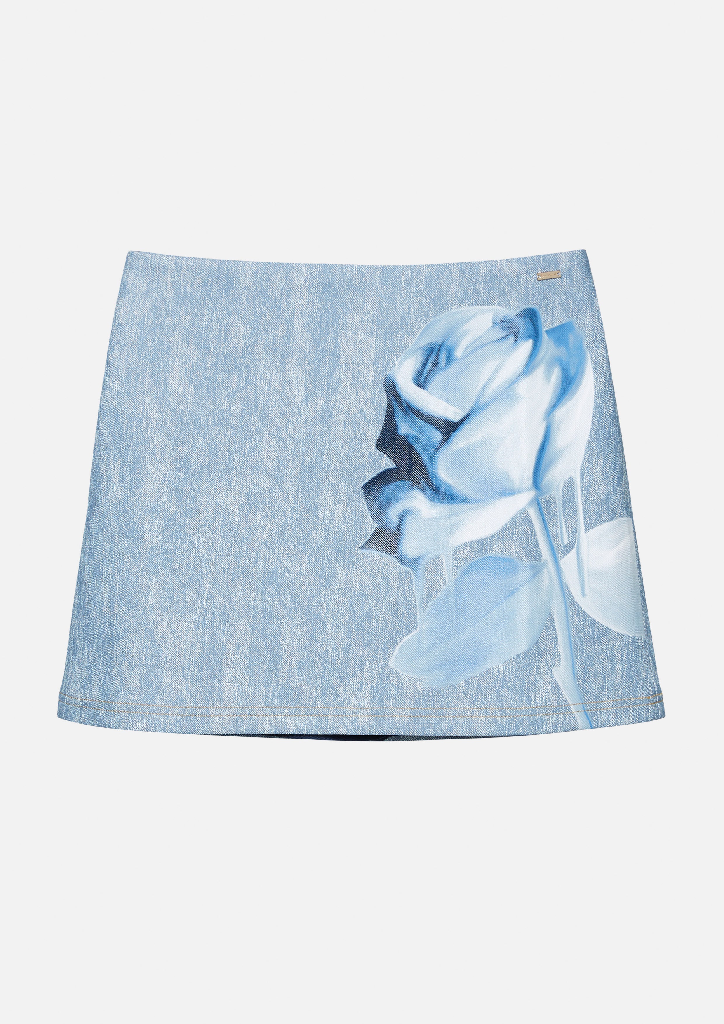 Rose Print Mini Skirt Melting Ice (Cream)