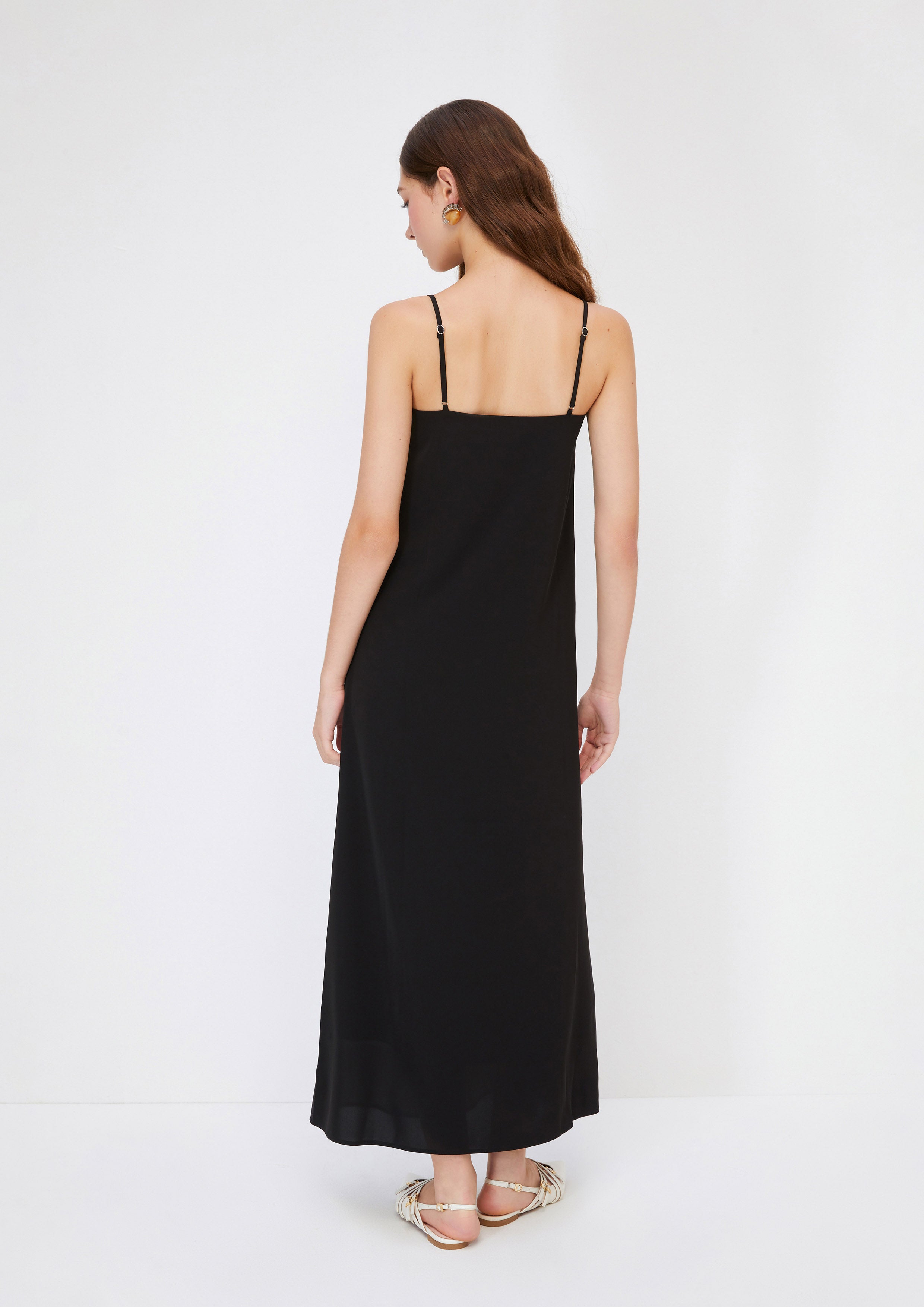 Print Cami Dress Artic Noir