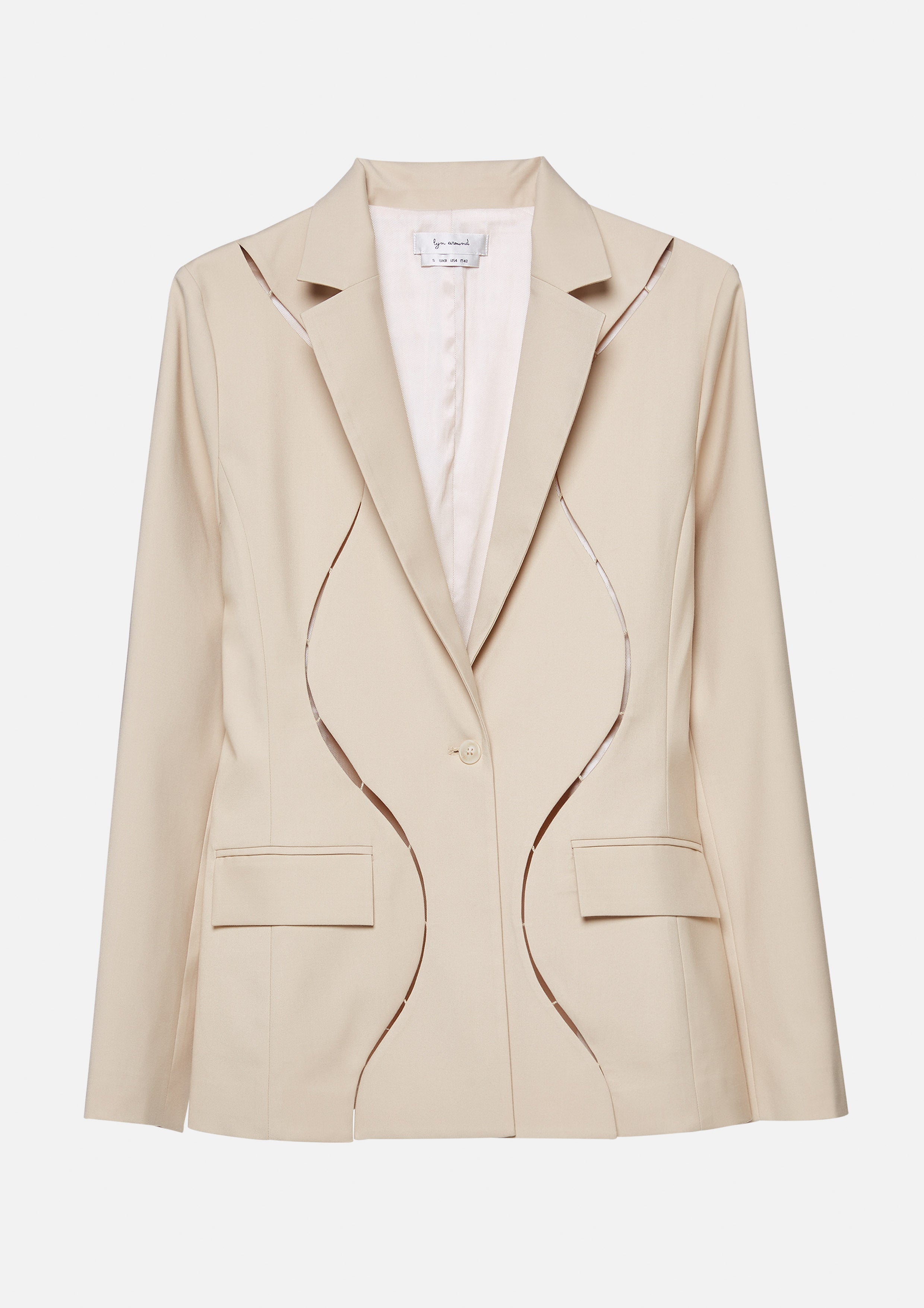 Curve Cut-Out Jacket Aurora Veil