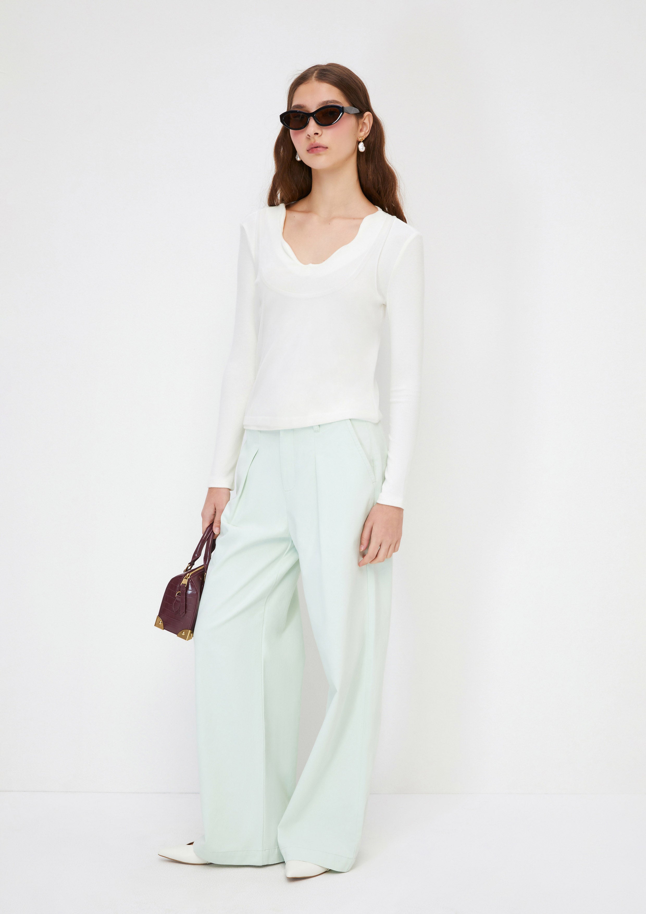 เสื้อแขนยาวเลเยอร์ คอลเลกชัน Crystaline